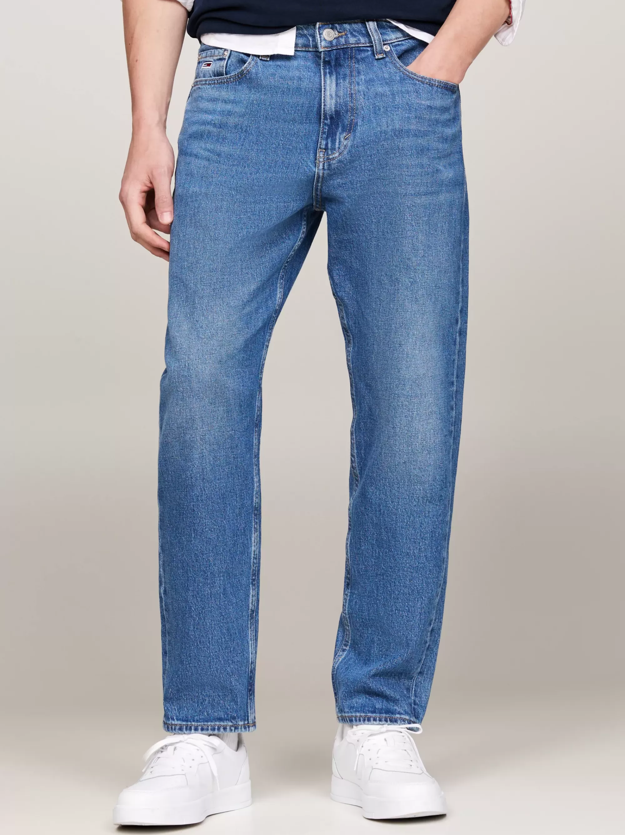 Jeans*Tommy Hilfiger Isaac Faded Relaxed Tapered Jeans DENIM MEDIUM