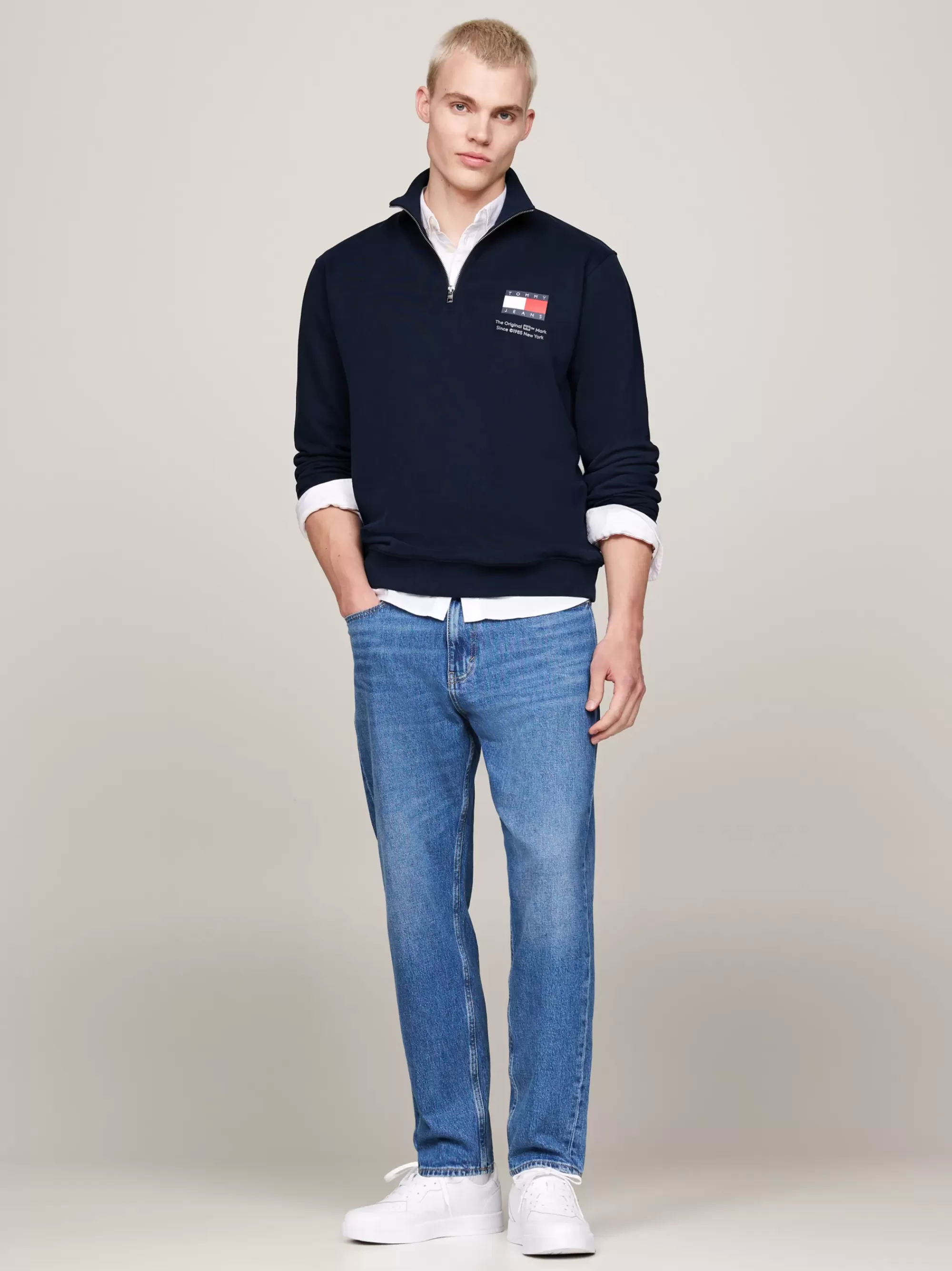 Jeans*Tommy Hilfiger Isaac Faded Relaxed Tapered Jeans DENIM MEDIUM