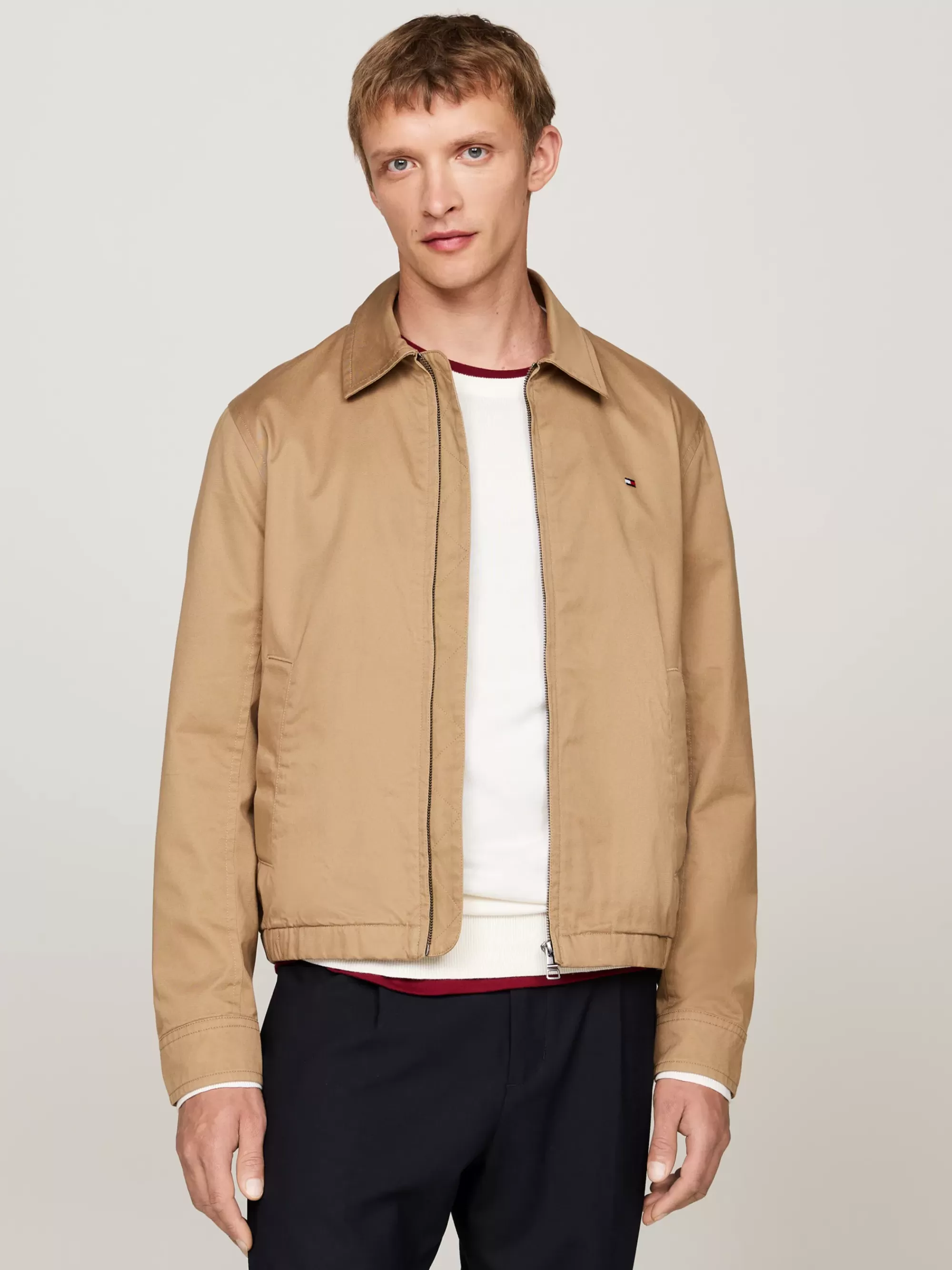 Jassen & Jacks | Bomberjacks*Tommy Hilfiger Ivy Jack Met Rits SAFARI CANVAS