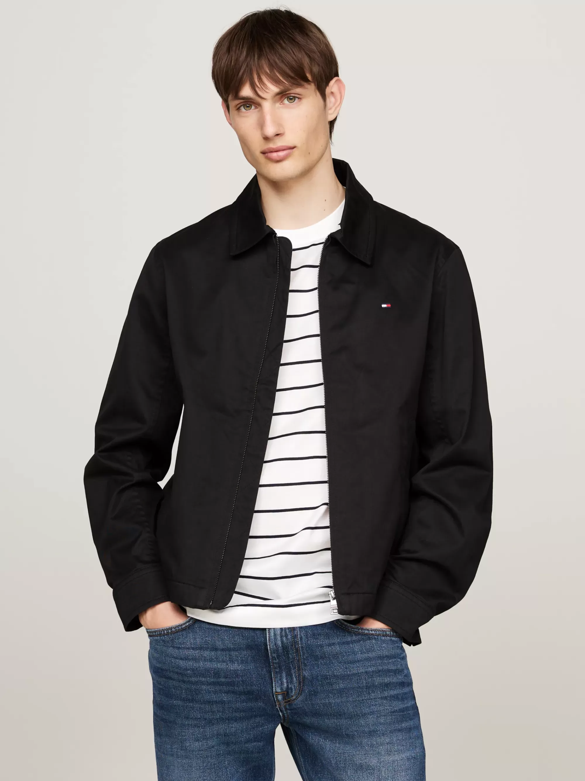 Jassen & Jacks | Bomberjacks*Tommy Hilfiger Ivy Jack Met Rits BLACK