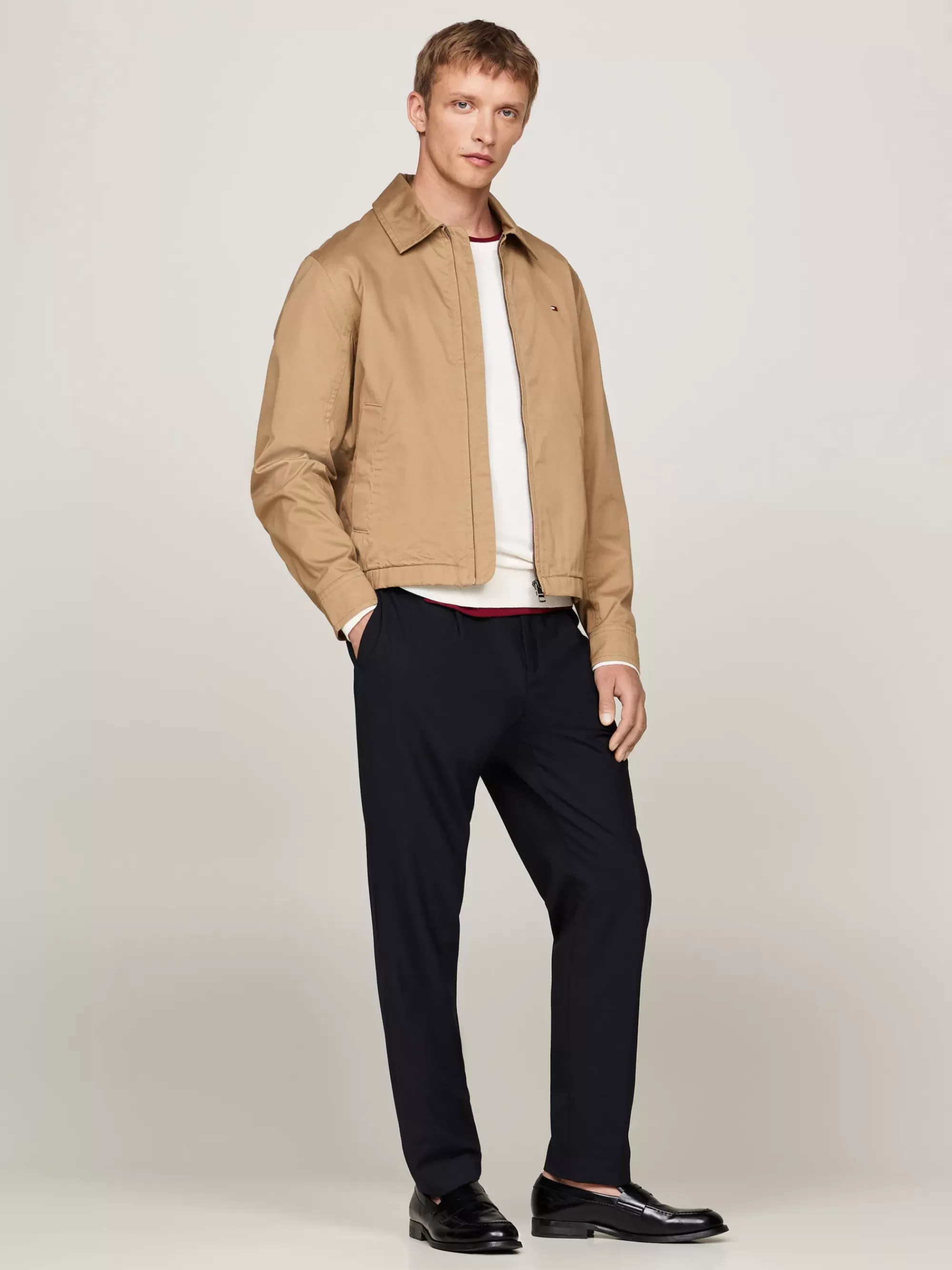 Jassen & Jacks | Bomberjacks*Tommy Hilfiger Ivy Jack Met Rits SAFARI CANVAS