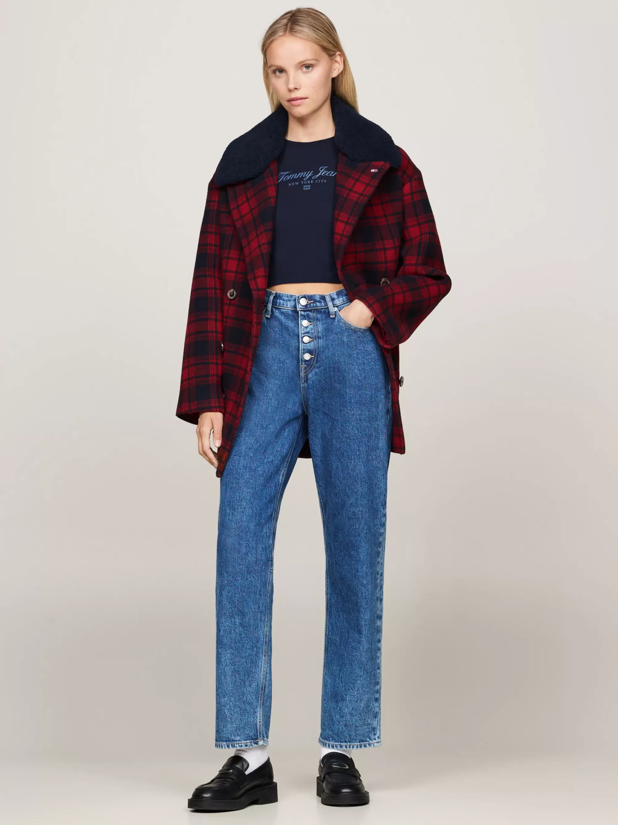 Jeans*Tommy Hilfiger Izzie Straight Leg High Rise Jeans DENIM MEDIUM