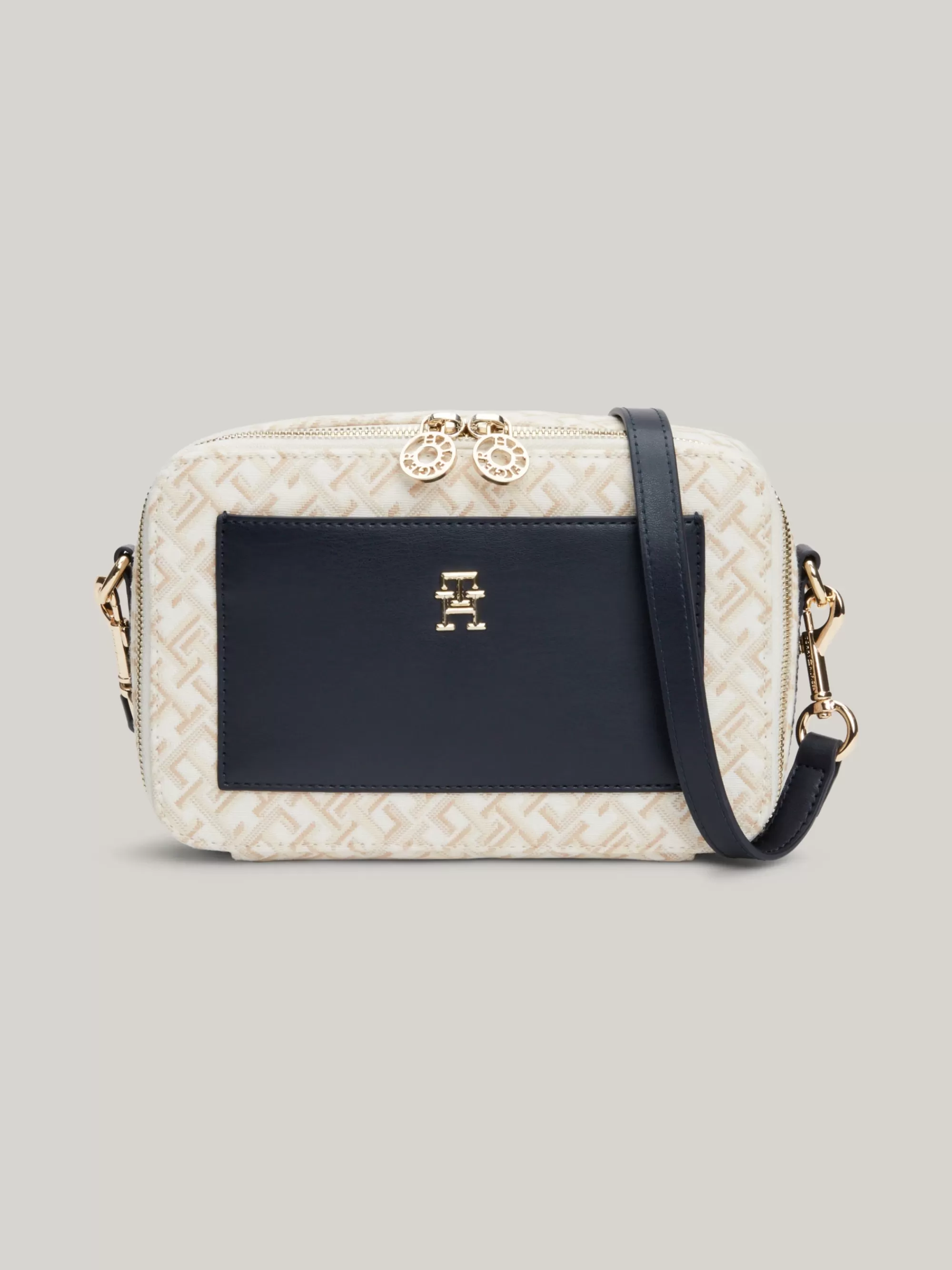 Crossbodytassen*Tommy Hilfiger Jacquard Canvas Cameratas SPACE BLUE