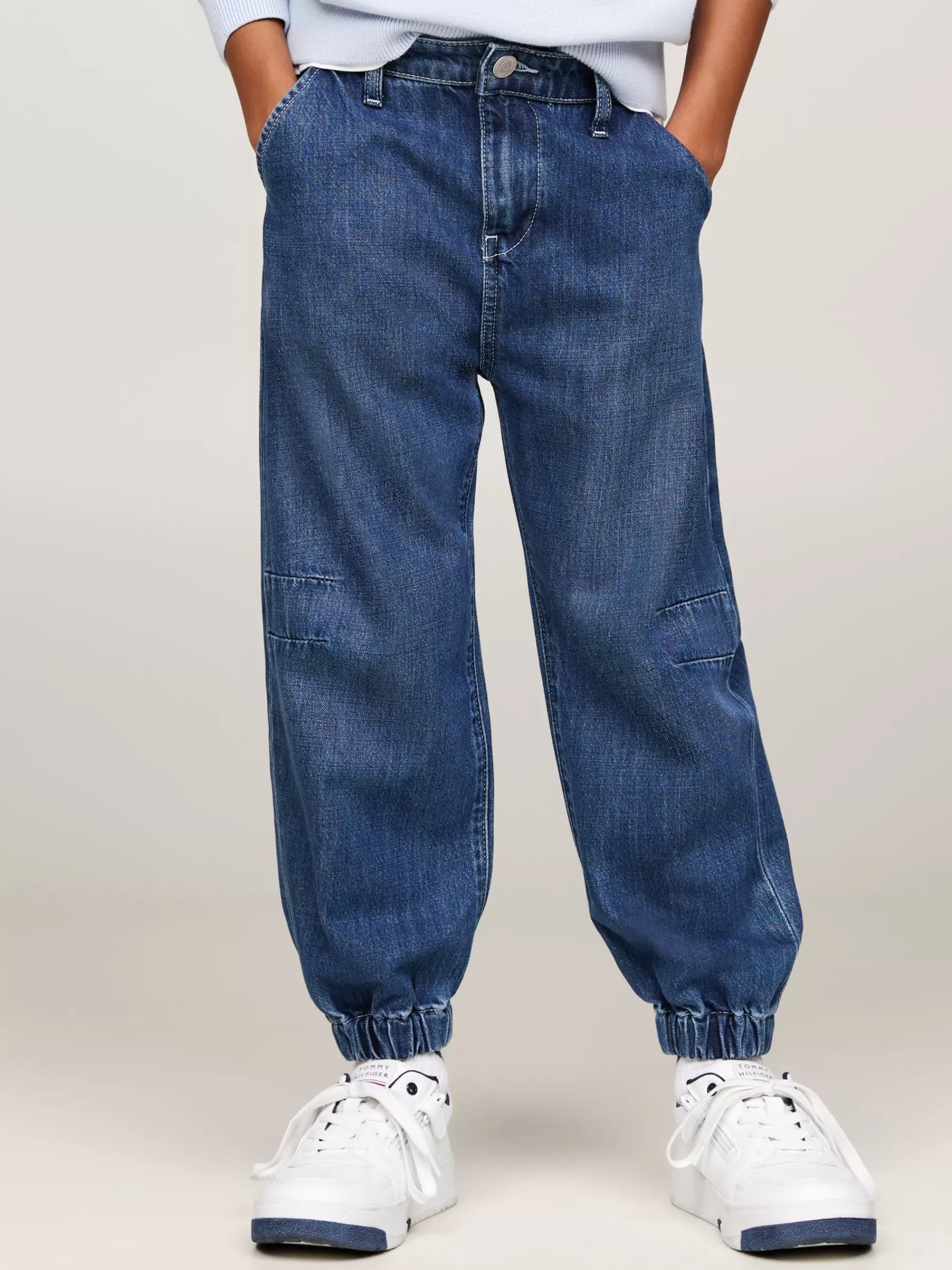 Jeans*Tommy Hilfiger Jeans Met Wijde Fit En Boorden DARKUSEDLYOCELL