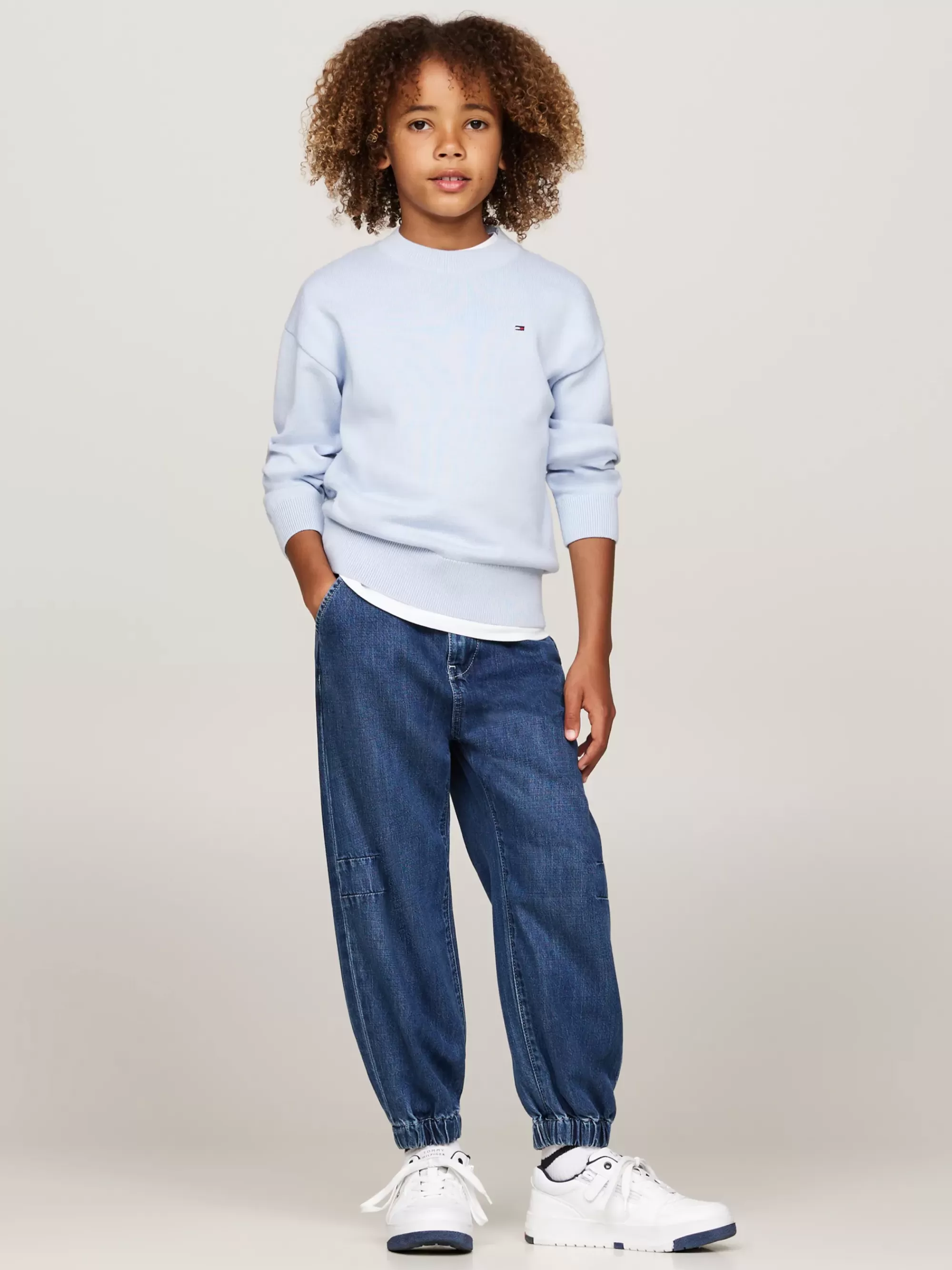 Jeans*Tommy Hilfiger Jeans Met Wijde Fit En Boorden DARKUSEDLYOCELL