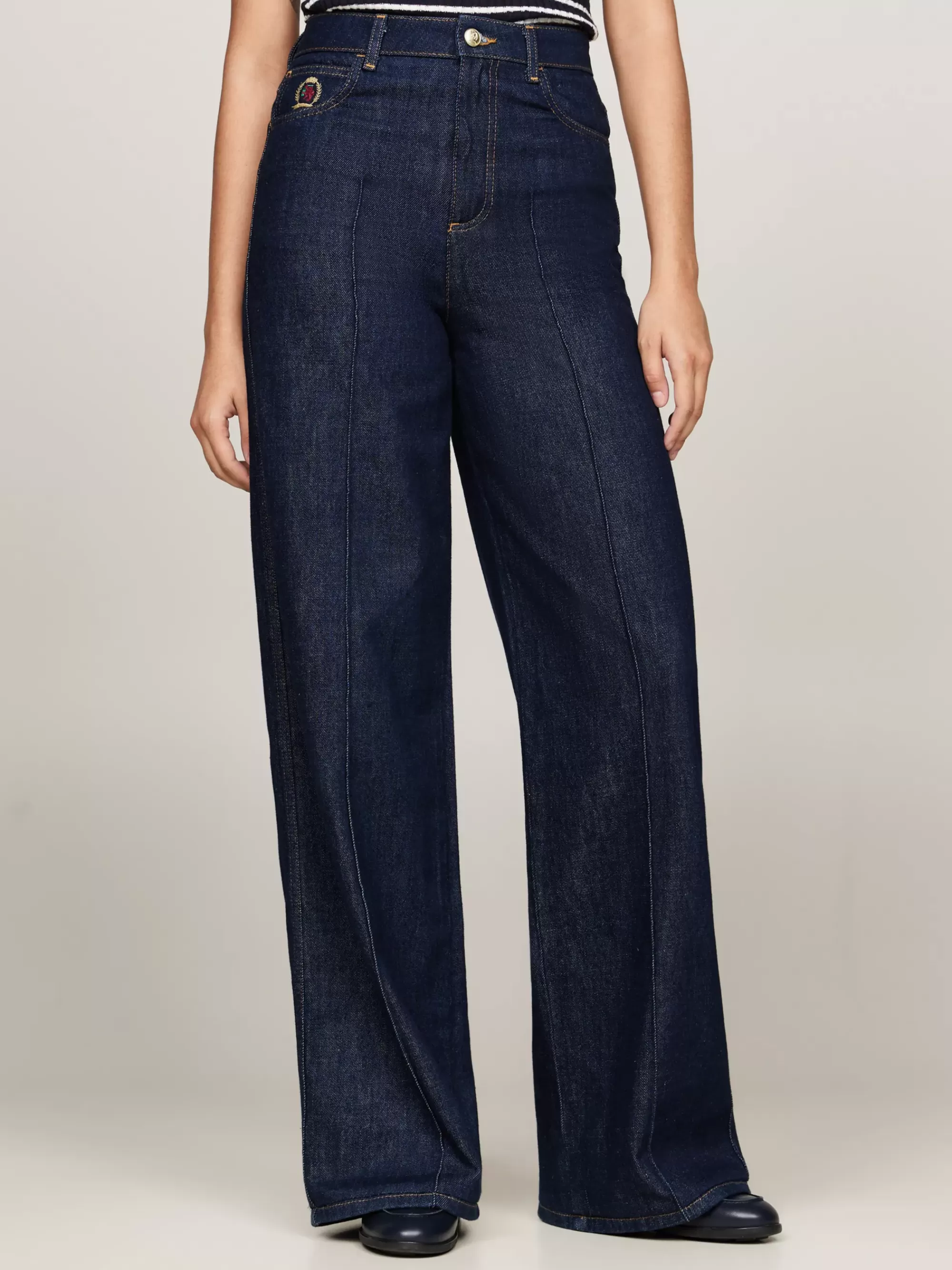 Jeans*Tommy Hilfiger Jeans Met Wijde Fit En Geborduurd Embleem INDIGO DENIM