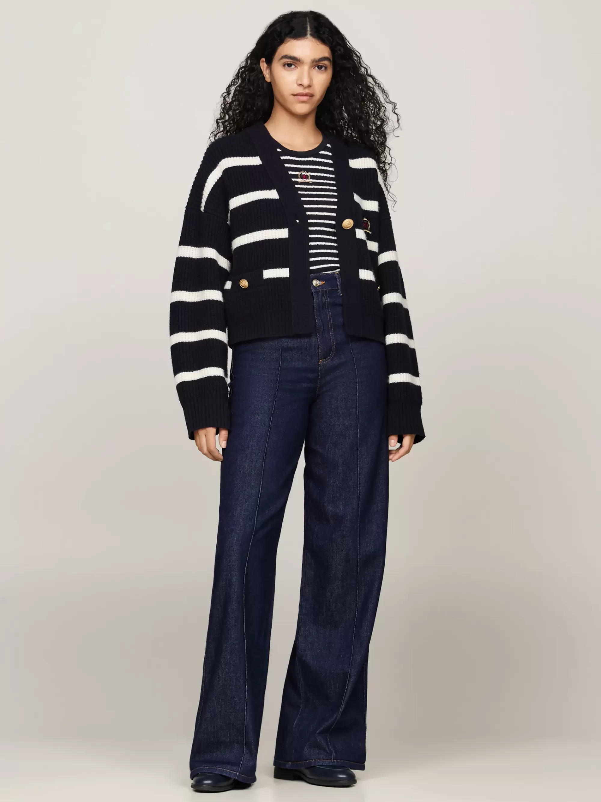 Jeans*Tommy Hilfiger Jeans Met Wijde Fit En Geborduurd Embleem INDIGO DENIM