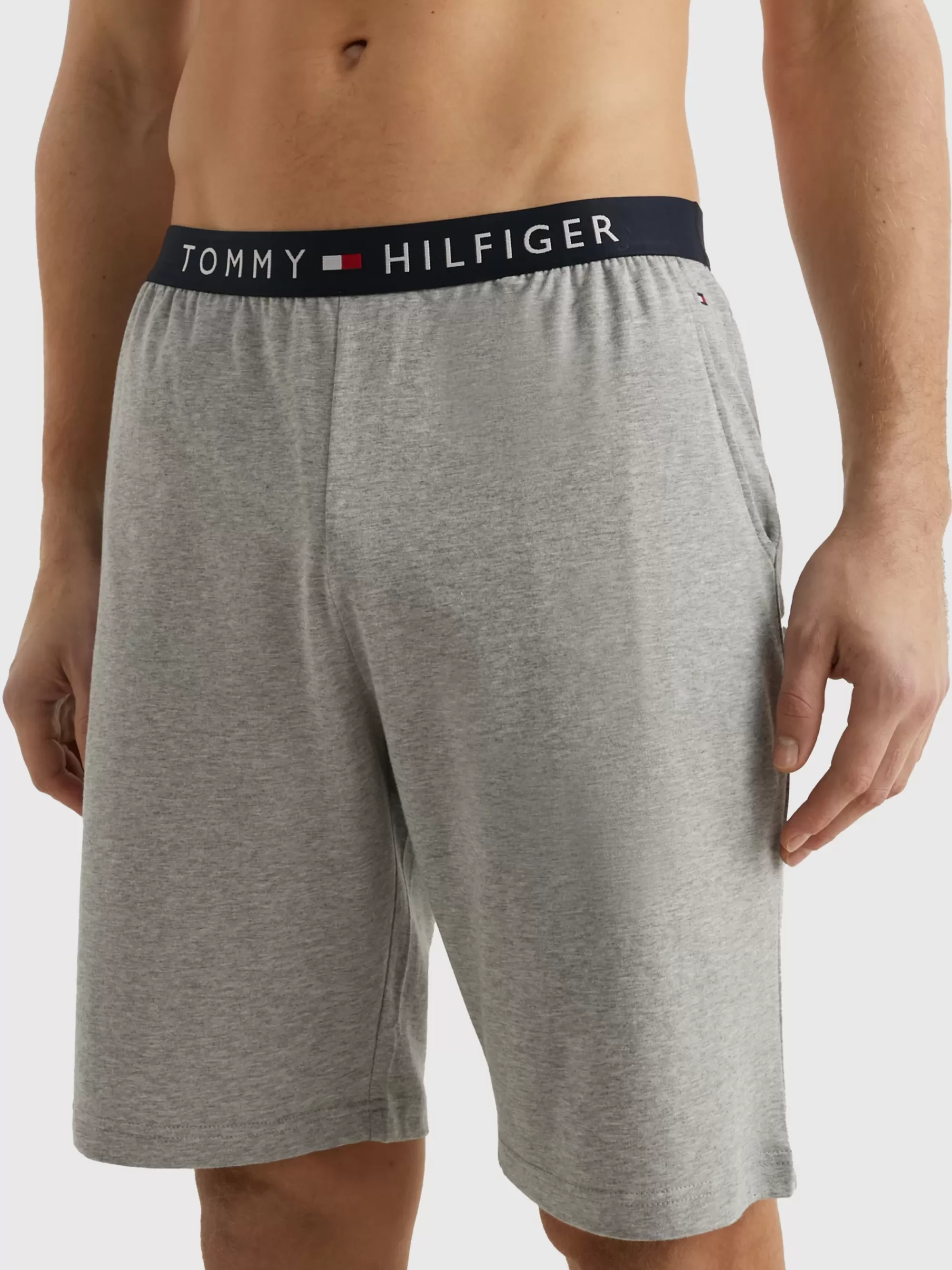 Loungewear*Tommy Hilfiger Jersey Short Met Logo LIGHT GREY HEATHER