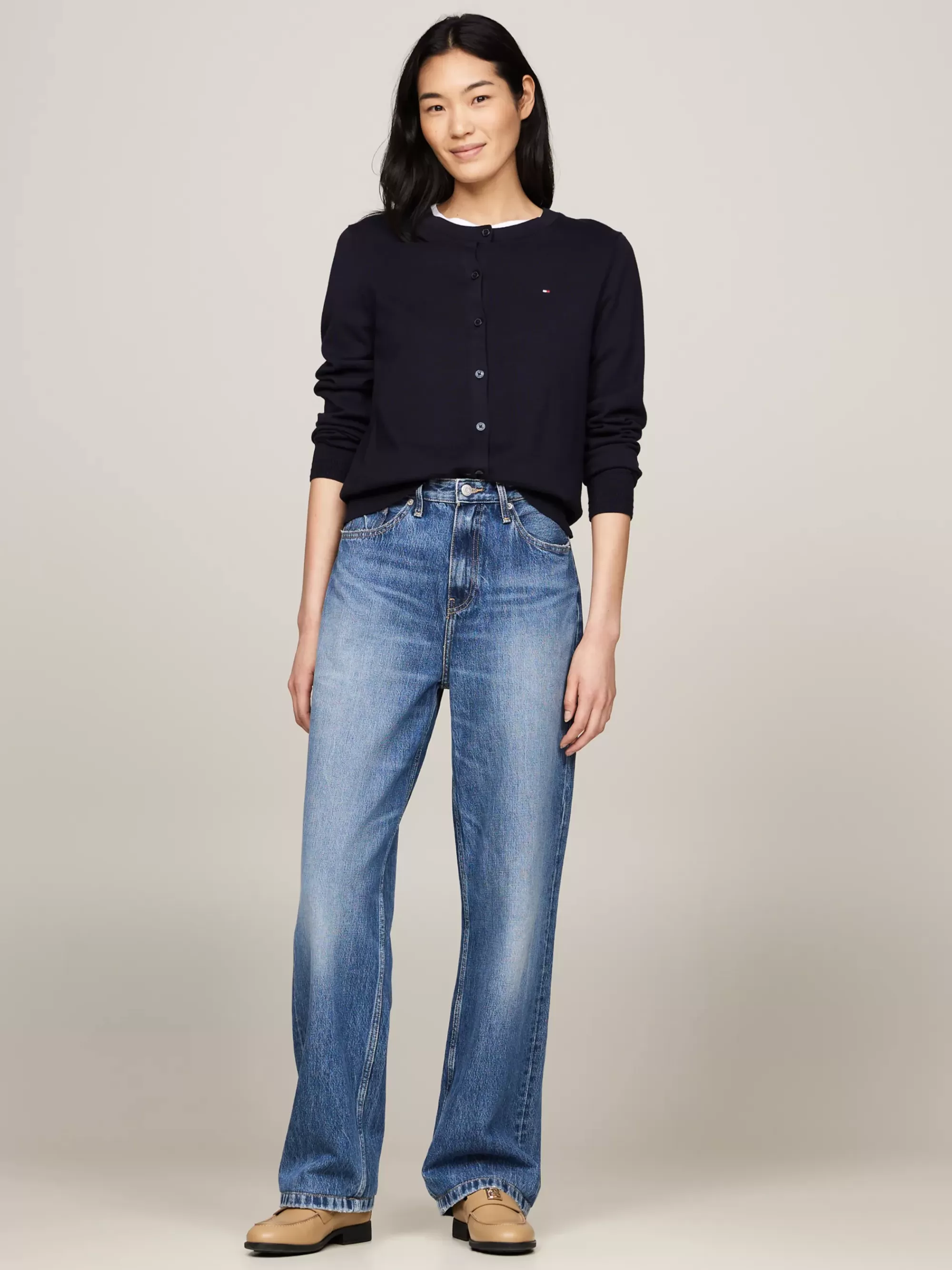 Vesten | Truien & Vesten*Tommy Hilfiger Jersey Vest Met Ronde Hals DESERT SKY