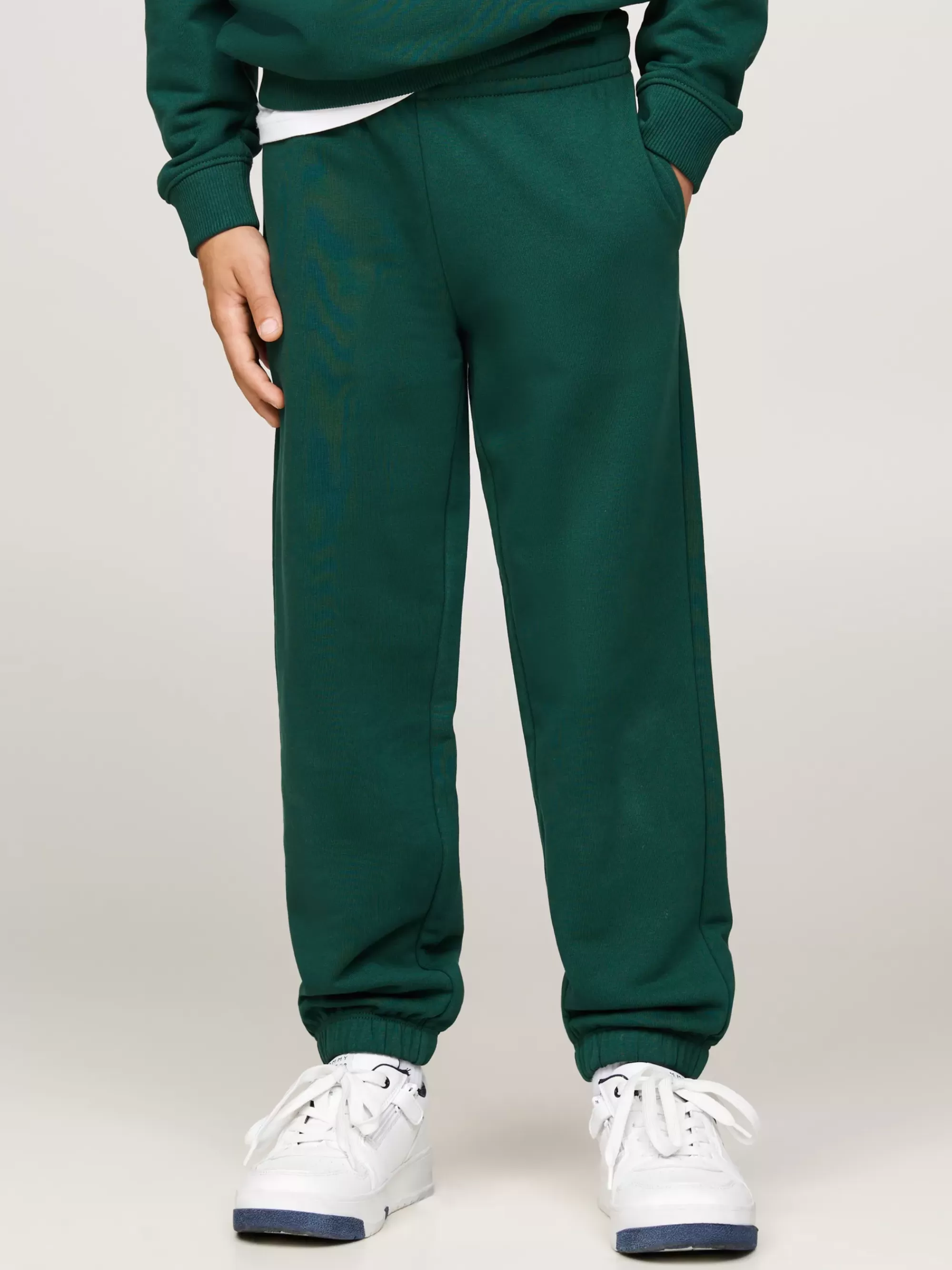 Broeken & Rokken | Broeken & Korte Broeken*Tommy Hilfiger Jogger Met Boorden En Geborduurde Vlag ORNAMENTAL GREEN