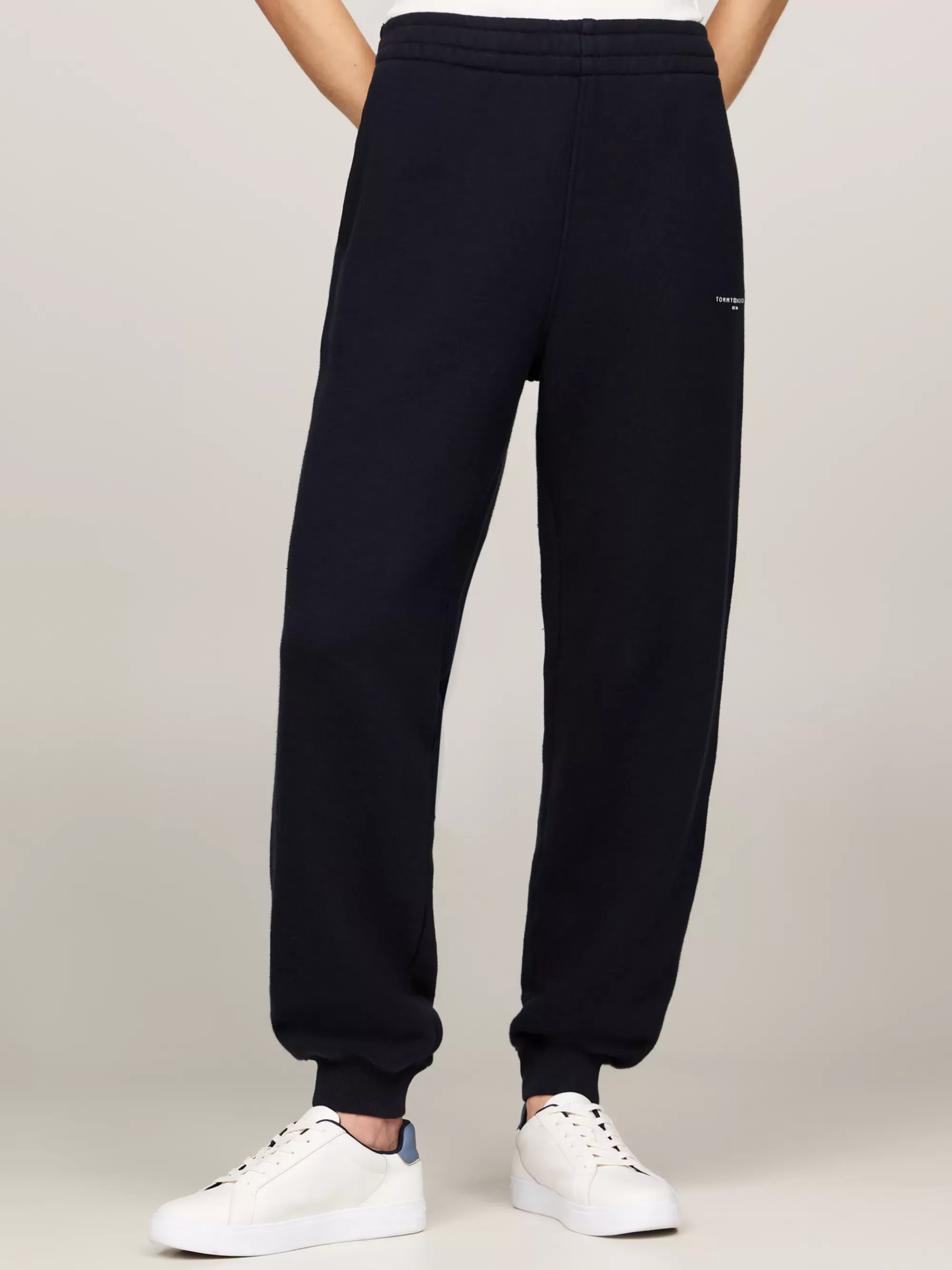 Broeken*Tommy Hilfiger Jogger Met Boorden En Logo Op De Zijkant DESERT SKY
