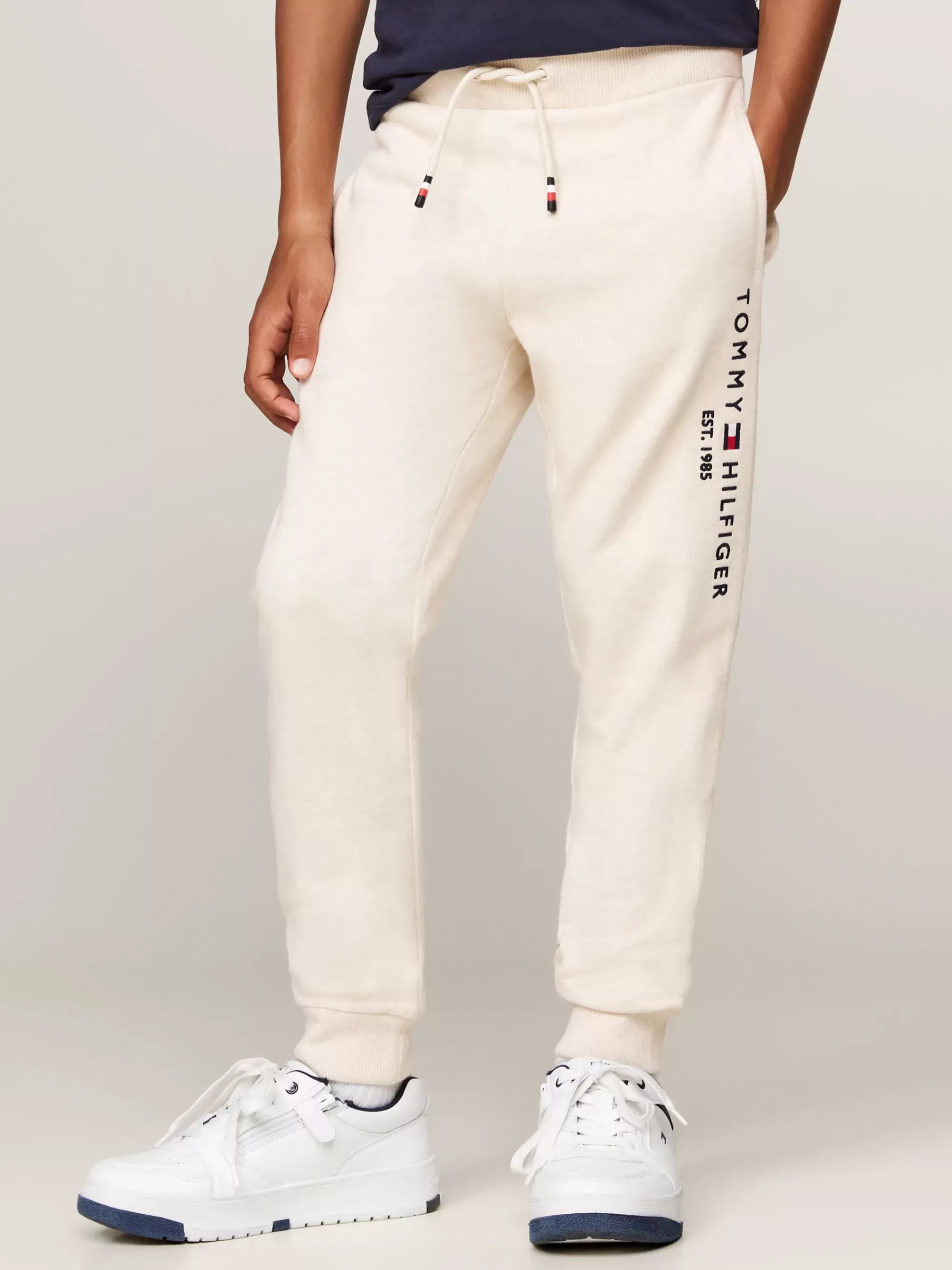 Broeken & Rokken | Broeken & Korte Broeken*Tommy Hilfiger Jogger Met Boorden, Trekkoord En Logo CALICO HEATHER