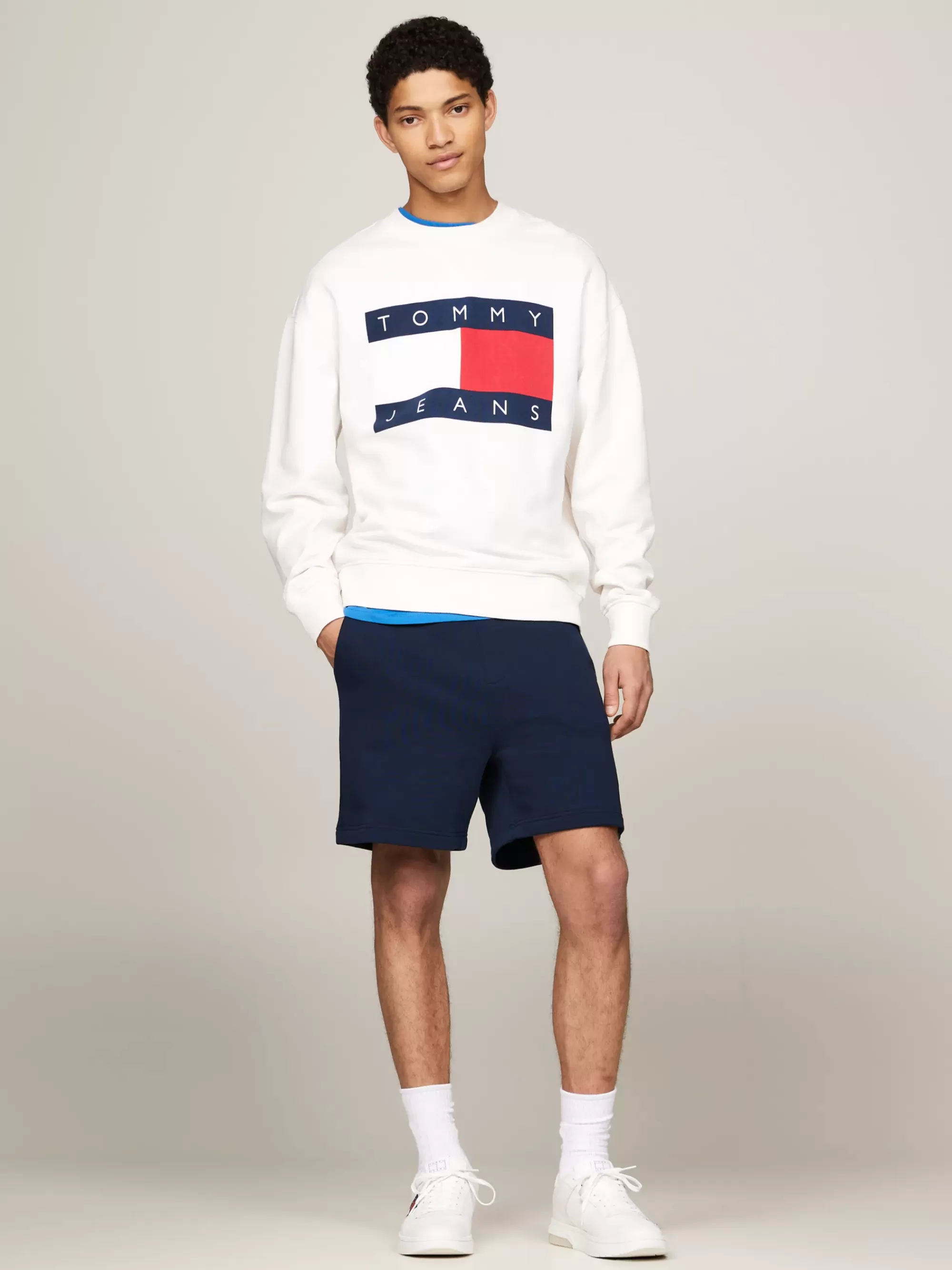 Korte Broeken*Tommy Hilfiger Joggingshort Met Tommy-badge DARK NIGHT NAVY