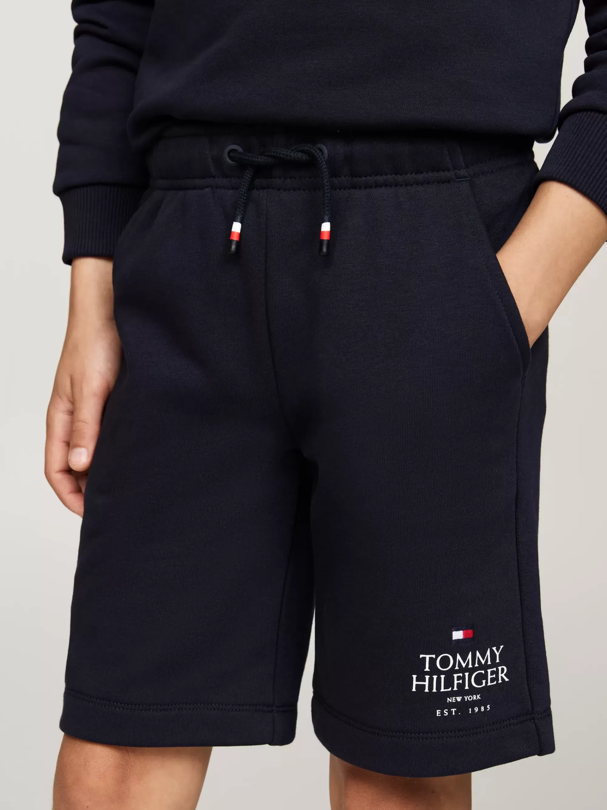 Broeken & Korte Broeken*Tommy Hilfiger Joggingshort Met Trekkoord En Hilfiger-logo DESERT SKY