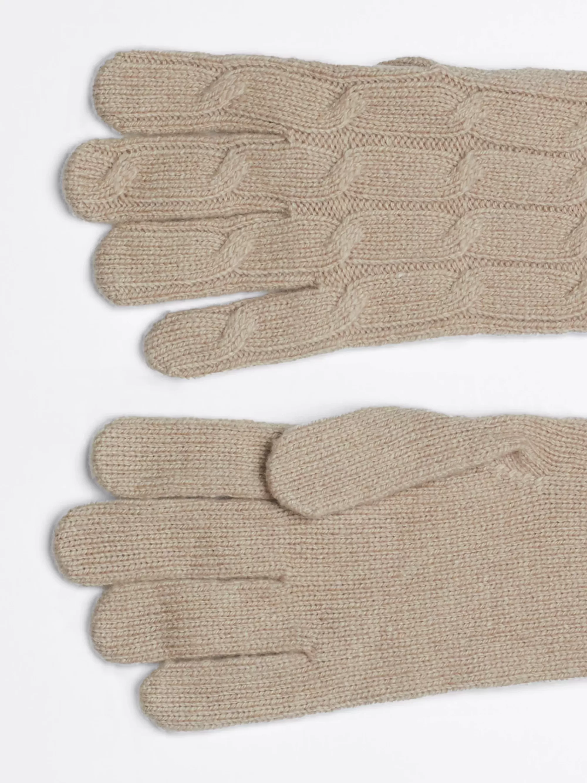 Handschoenen | Mutsen & Sjaals*Tommy Hilfiger Kabelgebreide Handschoenen Van Wolmix BEIGE