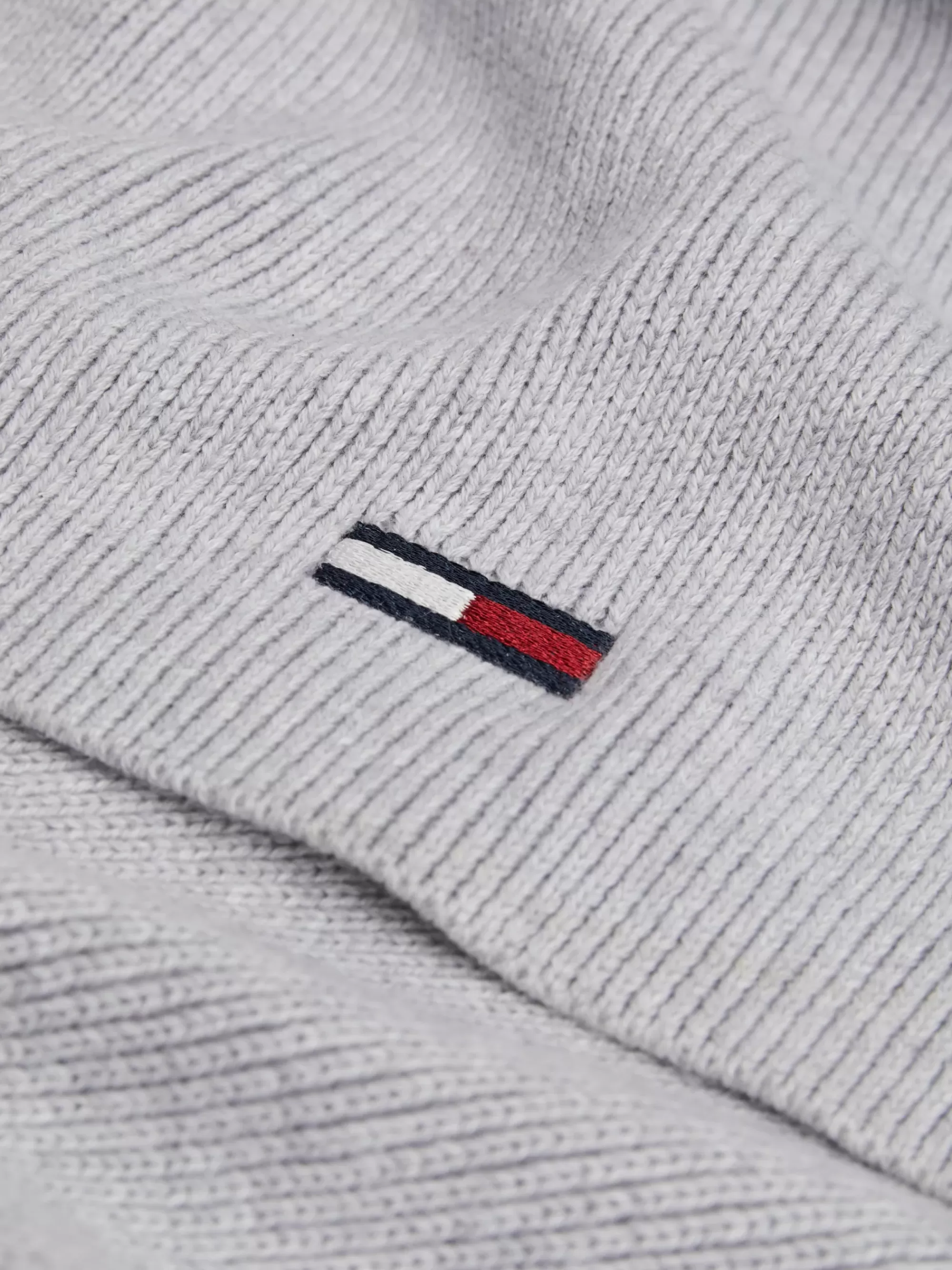 Sjaals | Sjaals*Tommy Hilfiger Katoenen Sjaal Met Verlengde Vlag SILVER GREY HEATHER