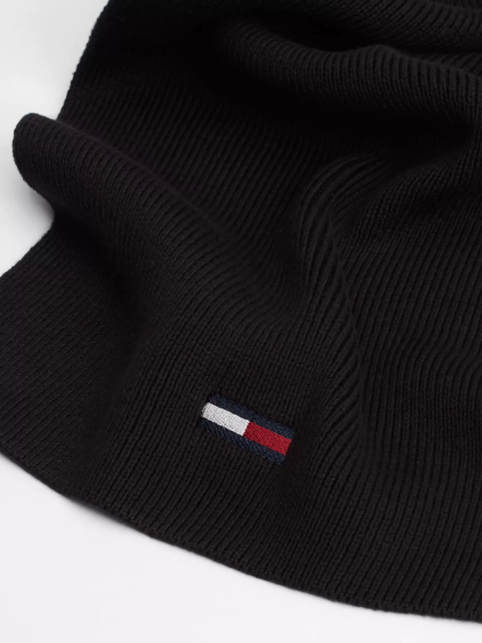 Sjaals | Sjaals*Tommy Hilfiger Katoenen Sjaal Met Verlengde Vlag BLACK