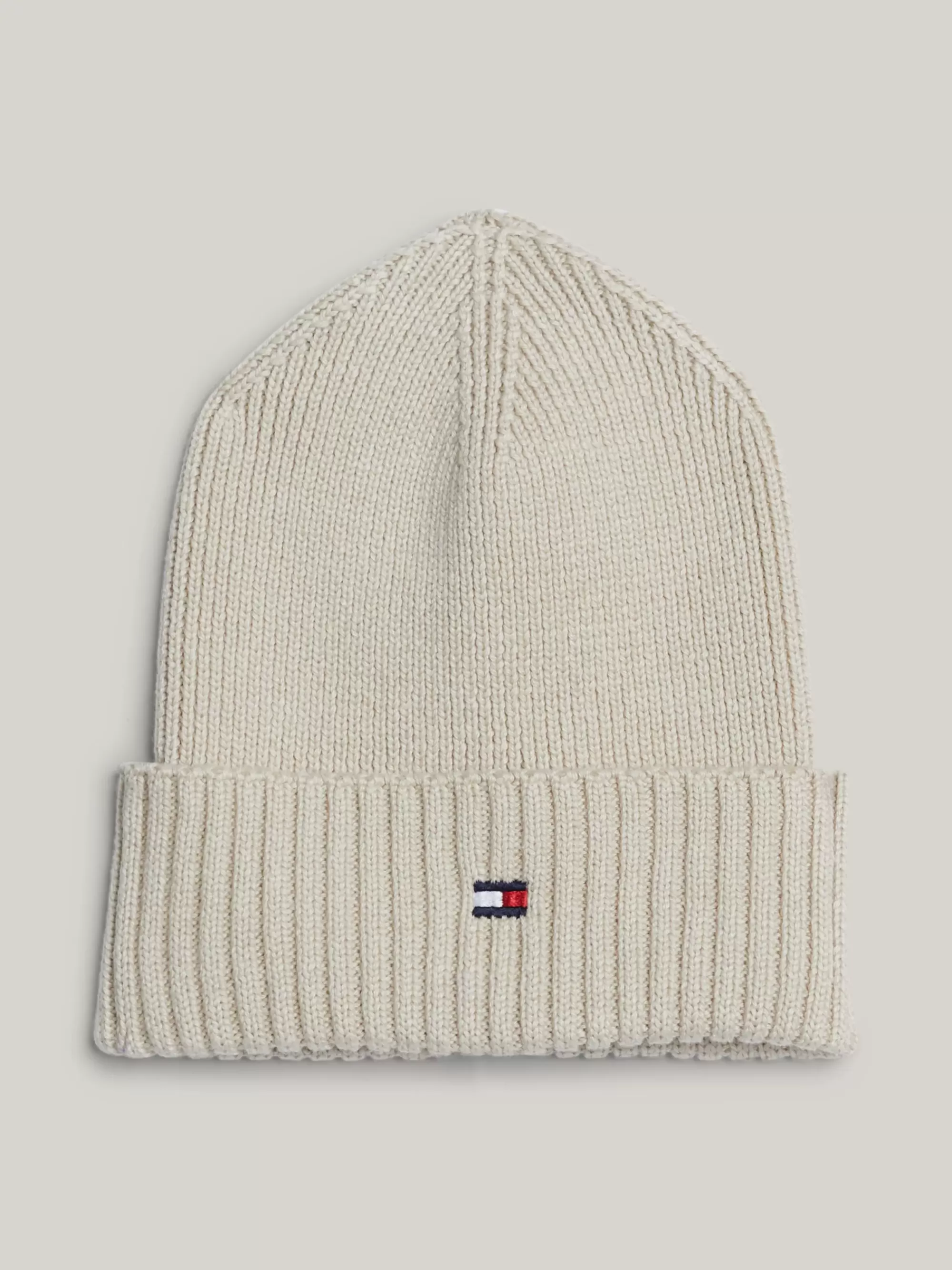 Schoenen & Accessoires*Tommy Hilfiger Kids Essential Beanie Met Geborduurde Vlag CLASSIC BEIGE