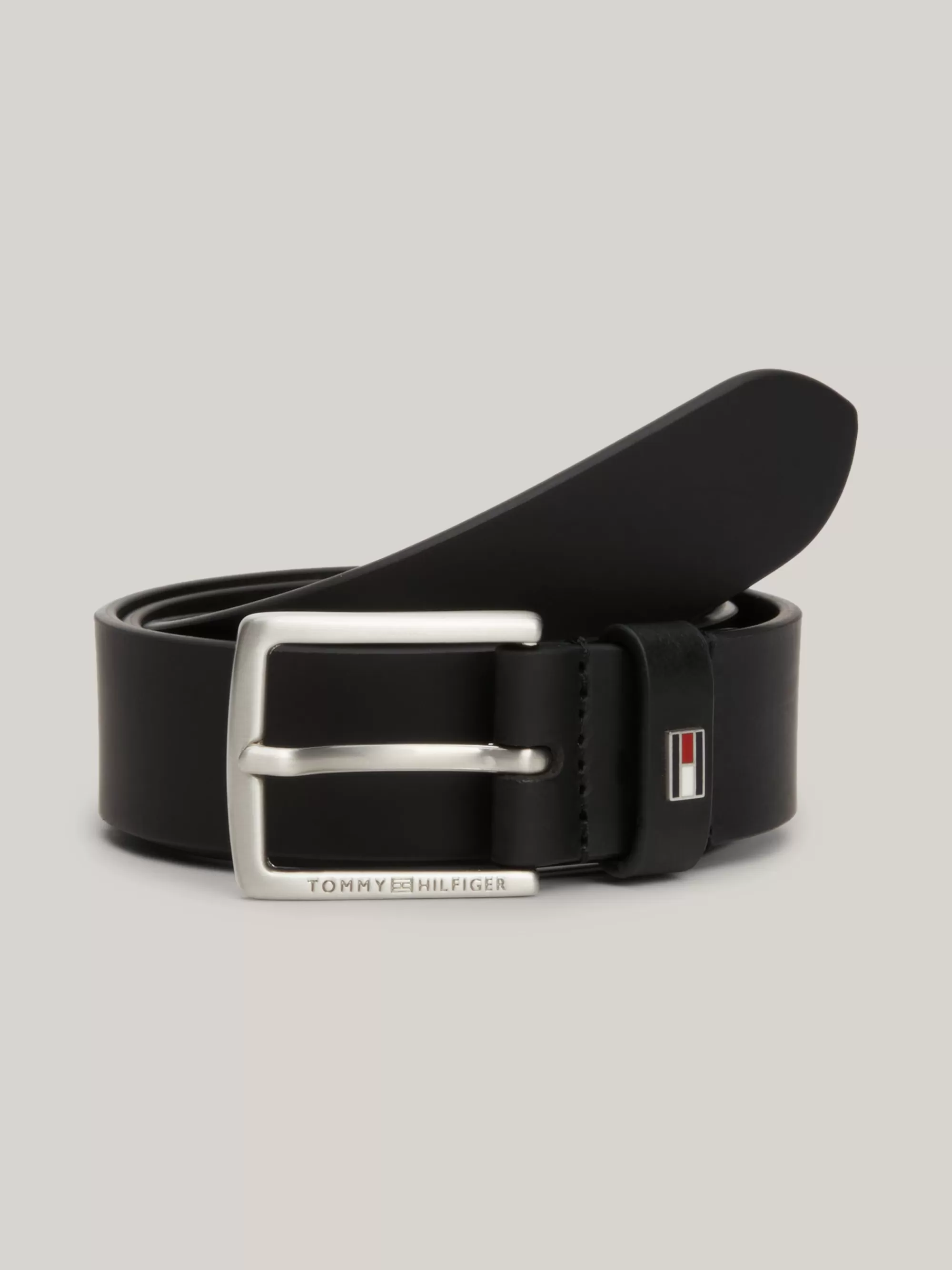 Schoenen & Accessoires*Tommy Hilfiger Kids Essential Leren Riem Met Logo BLACK