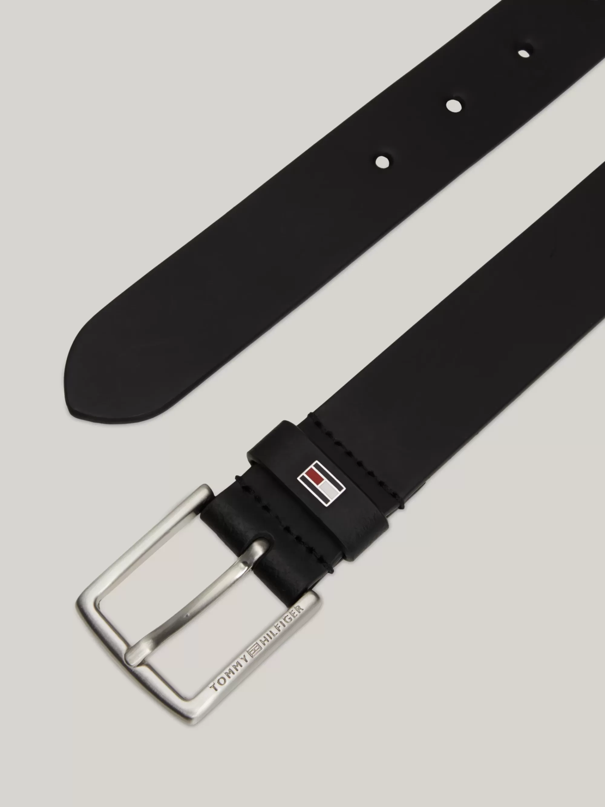 Schoenen & Accessoires*Tommy Hilfiger Kids Essential Leren Riem Met Logo BLACK