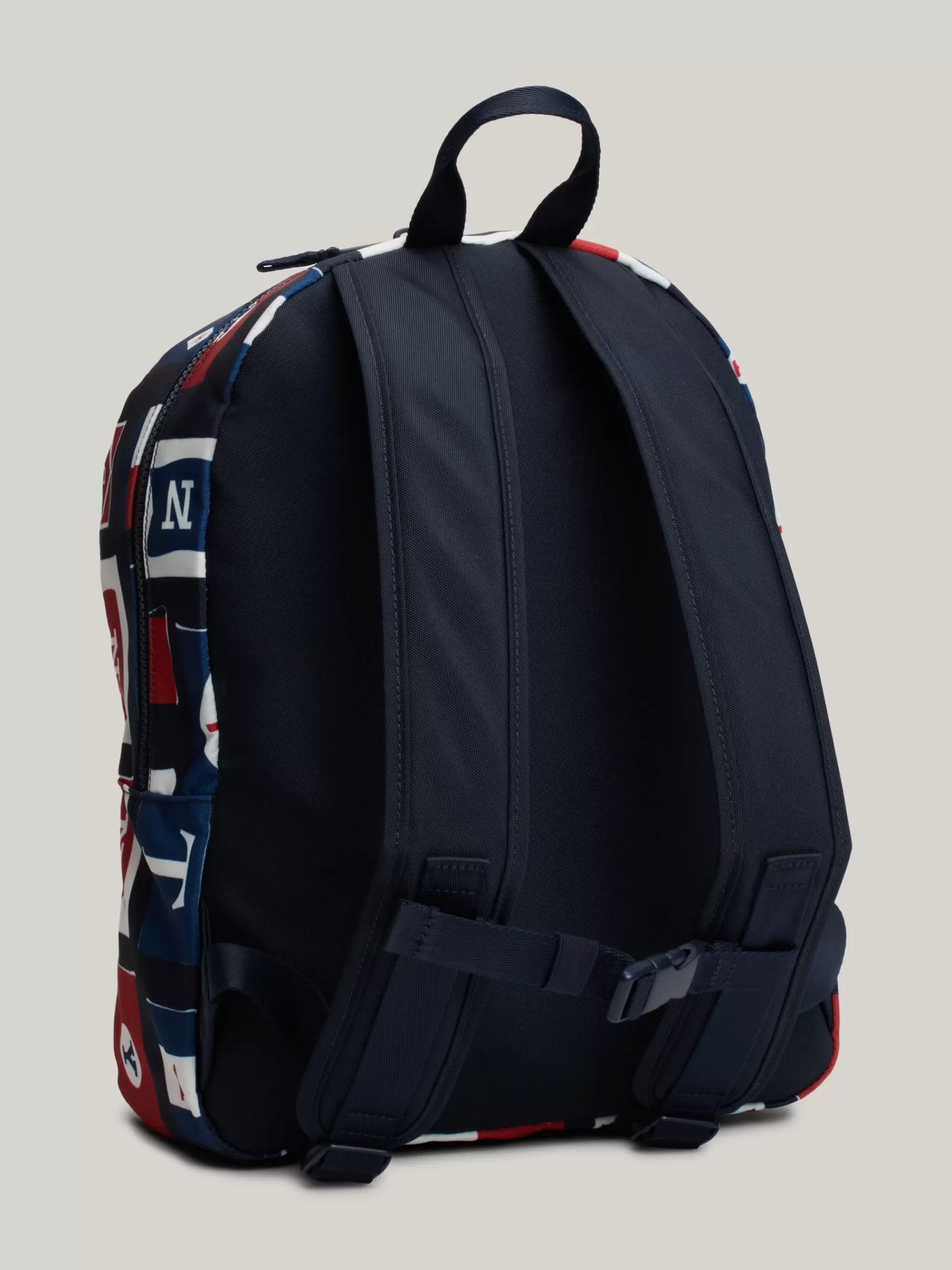 Schoenen & Accessoires*Tommy Hilfiger Kids Essential Rugzak Met Print SPACE BLUE ALLOVER FLAGS