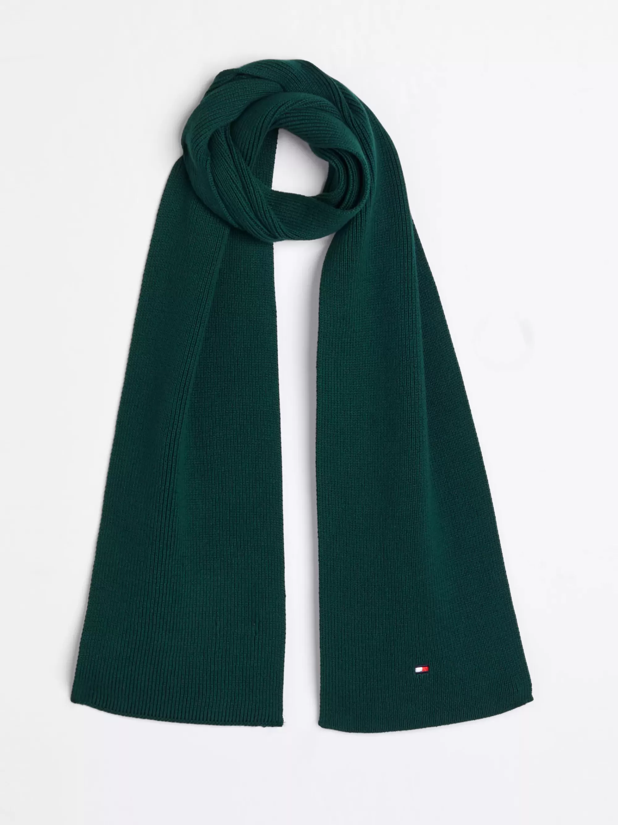 Schoenen & Accessoires | Schoenen & Accessoires*Tommy Hilfiger Kids Essential Sjaal Met Geborduurde Vlag ORNAMENTAL GREEN
