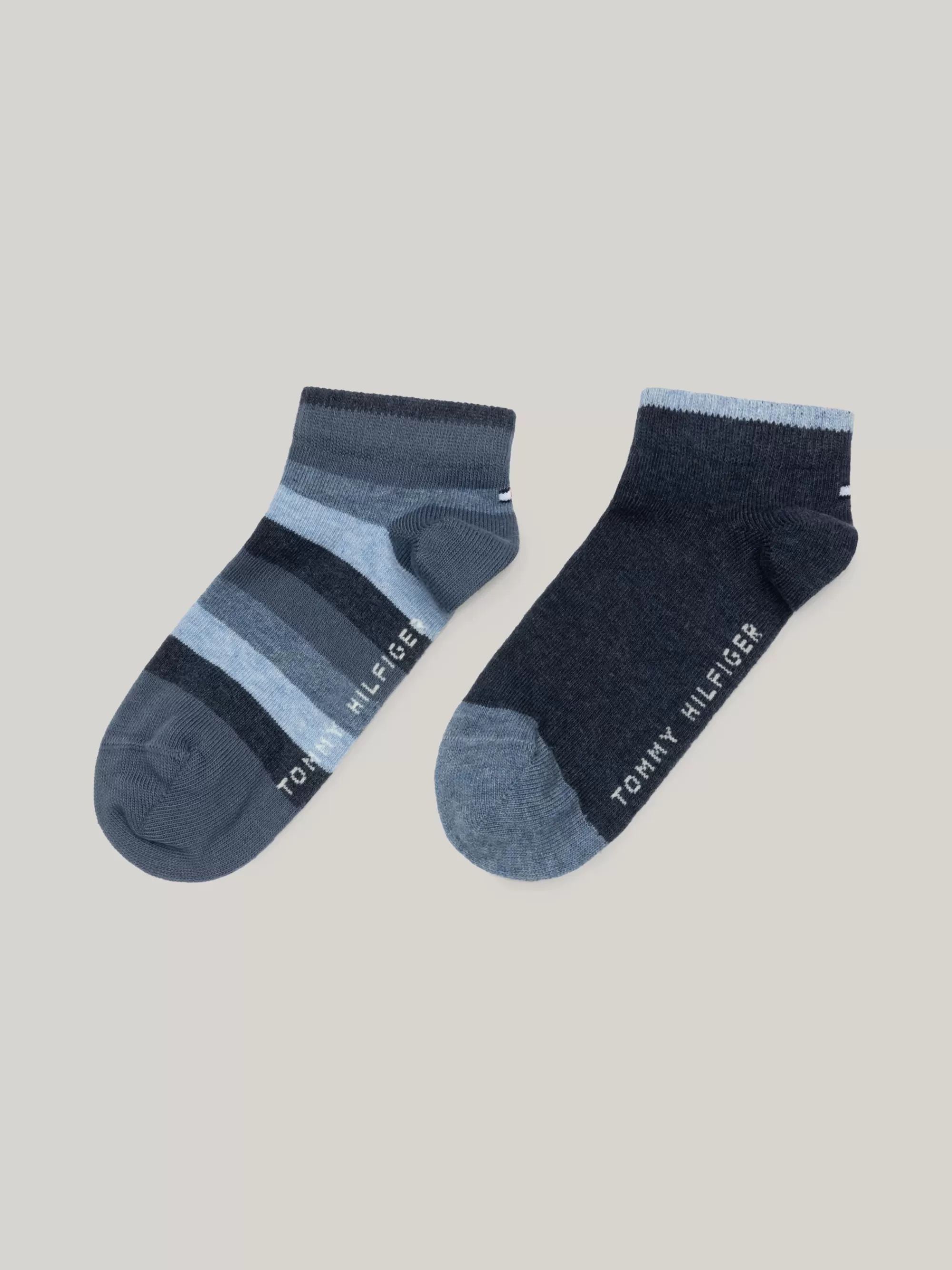 Underwear & Socks*Tommy Hilfiger Kids Set Van 2 Paar Enkelsokken Met Strepen JEANS