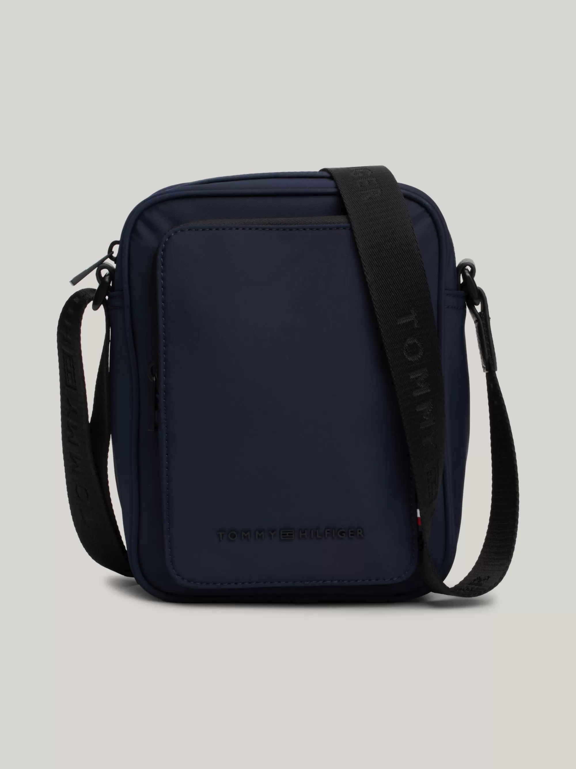 Crossbodytassen*Tommy Hilfiger Kleine Reportertas Met Getextureerd Logo SPACE BLUE
