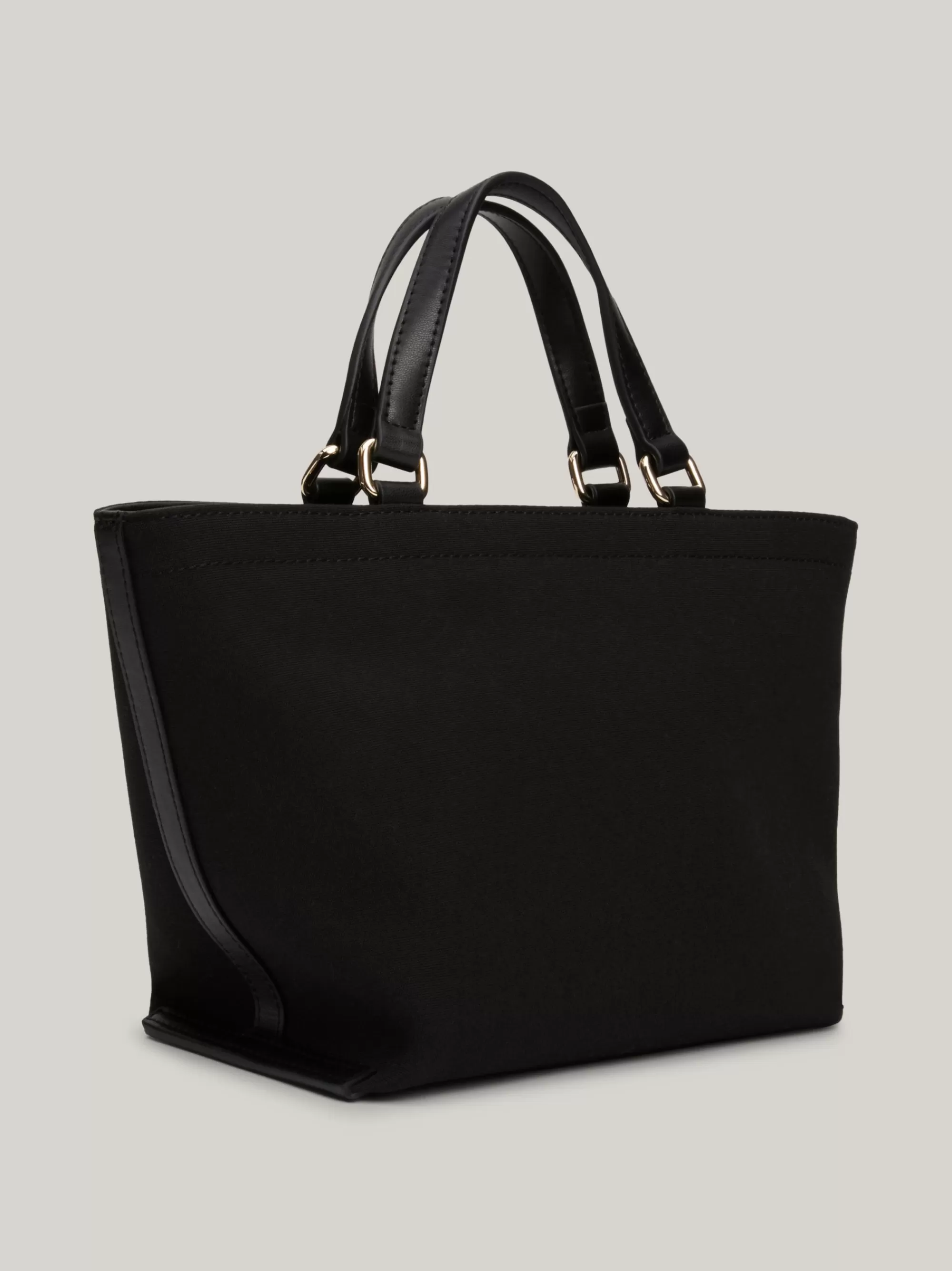 Shoppers*Tommy Hilfiger Kleine Shopper Met Ritsvak En TH-monogram BLACK