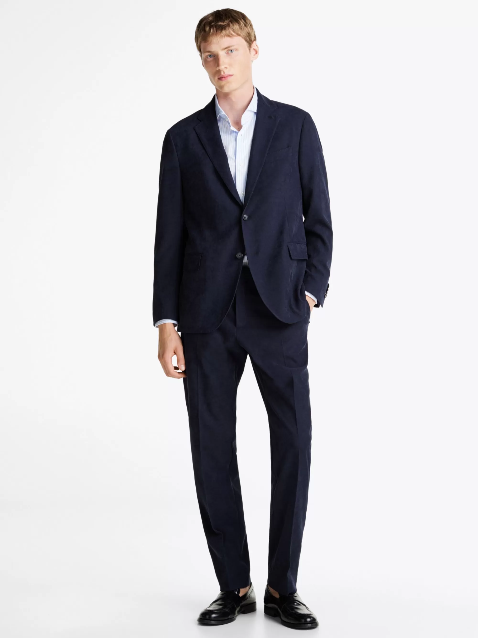 Pakken & Tailored*Tommy Hilfiger Kreukvrij Tweedelig Pak BLUE