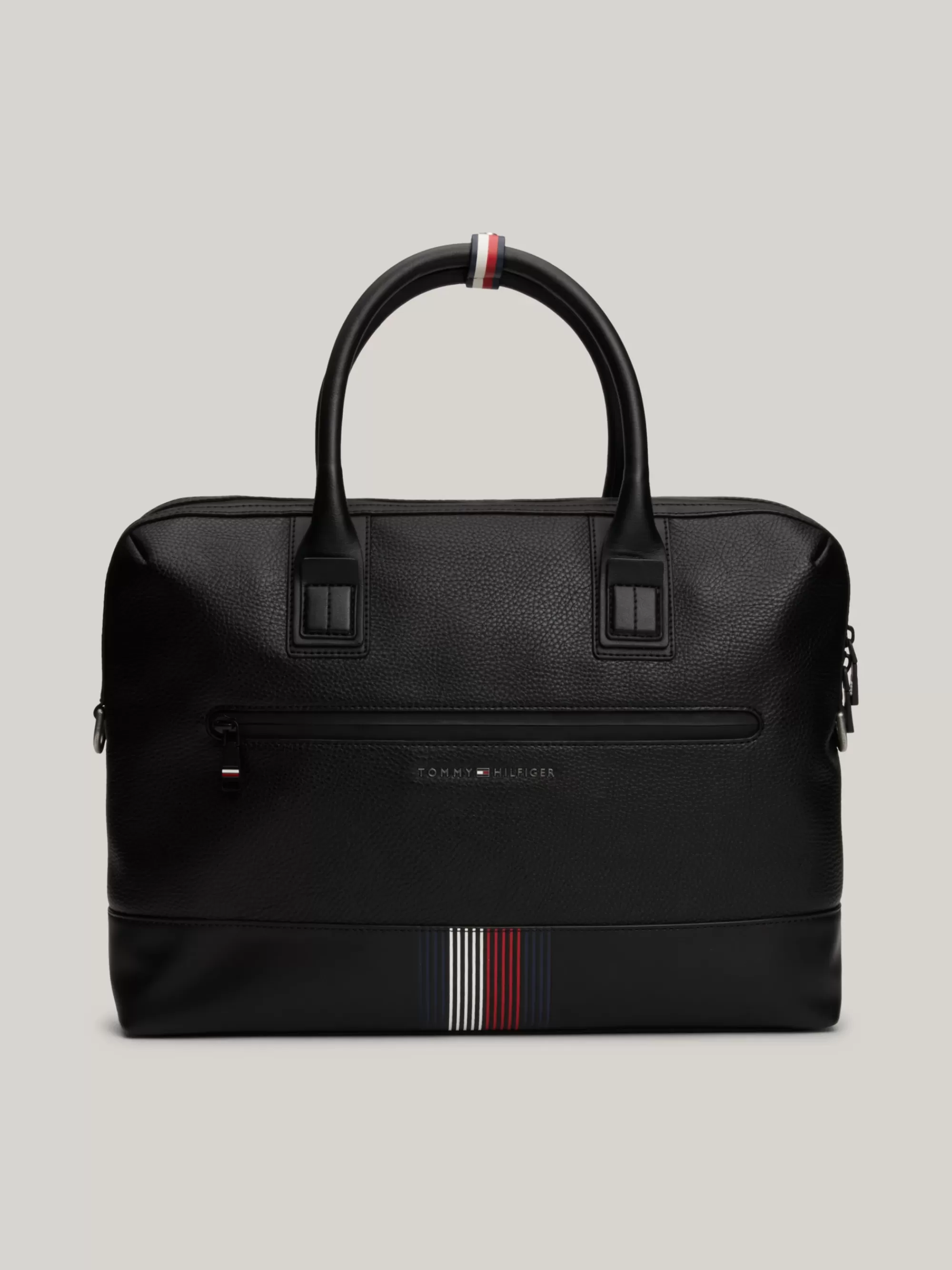 Aktetassen*Tommy Hilfiger Laptoptas Met Crossbodyband En Signature-tape BLACK