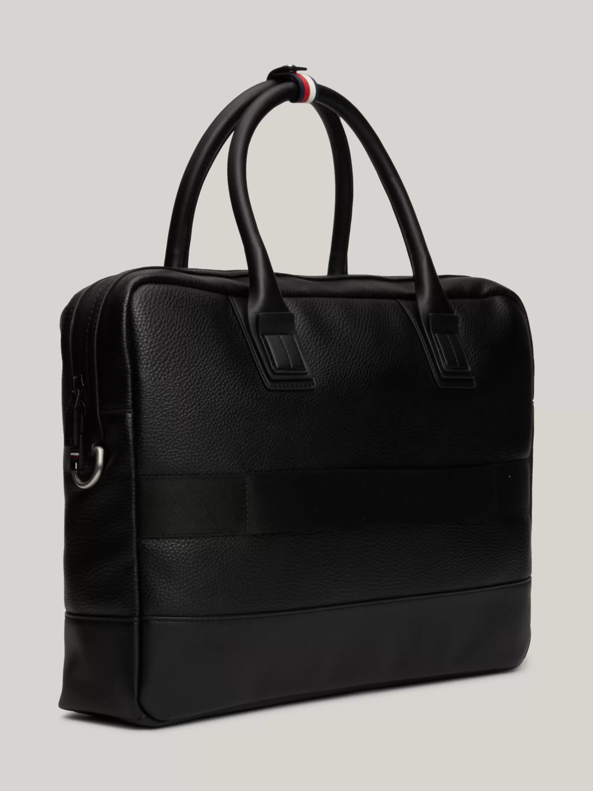 Aktetassen*Tommy Hilfiger Laptoptas Met Crossbodyband En Signature-tape BLACK