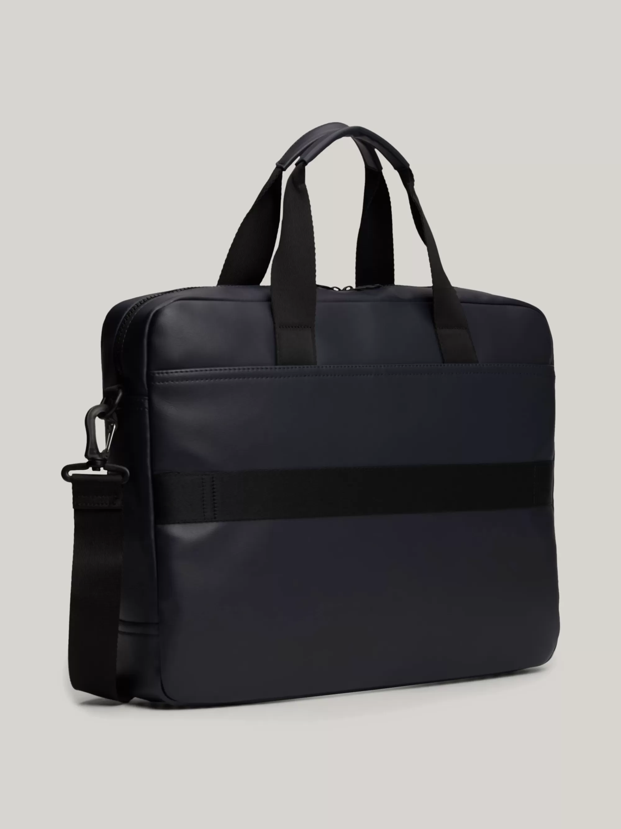 Aktetassen*Tommy Hilfiger Laptoptas Met Piqué Voorvak SPACE BLUE