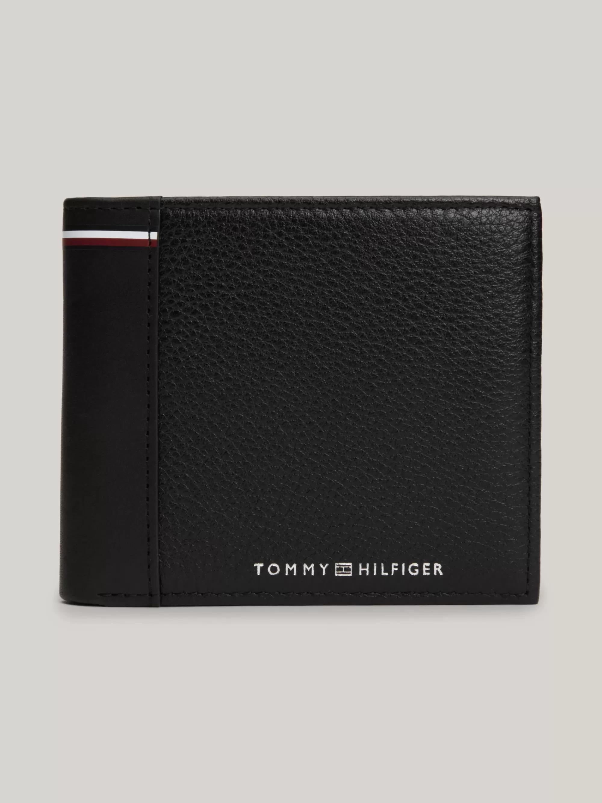 Portemonnees & Sleutelhangers*Tommy Hilfiger Leren Bifold Portemonnee BLACK