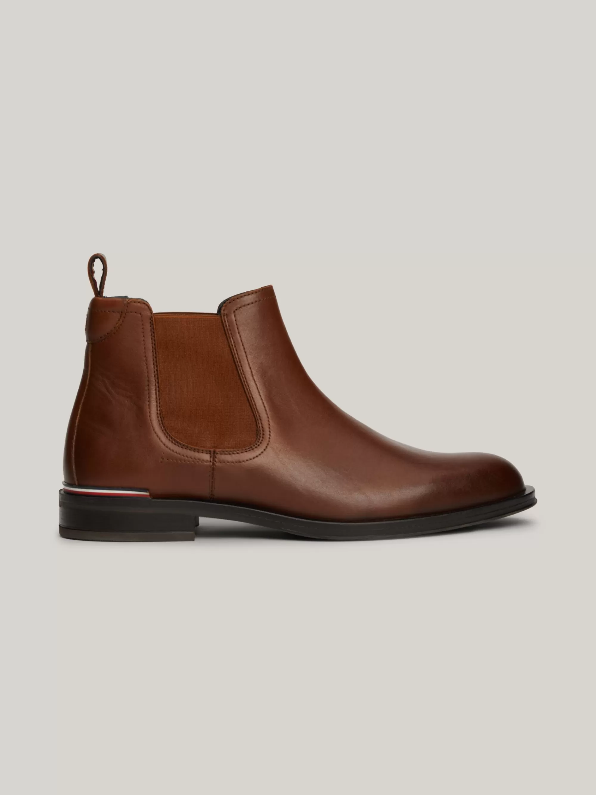 Chelsea Boots | Laarzen*Tommy Hilfiger Leren Chelsea Boot Met Signature-tape WINTER COGNAC