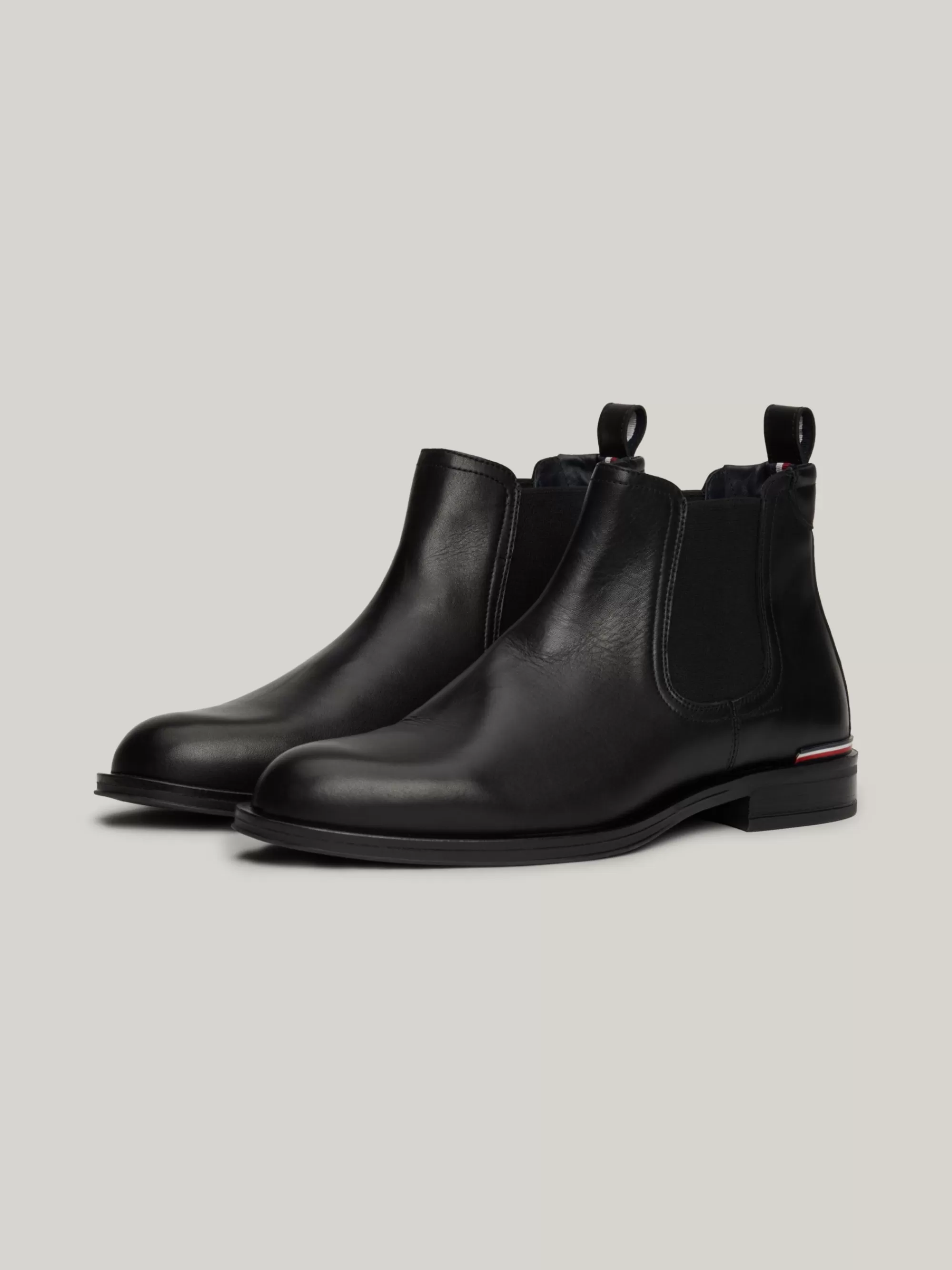 Chelsea Boots | Laarzen*Tommy Hilfiger Leren Chelsea Boot Met Signature-tape BLACK