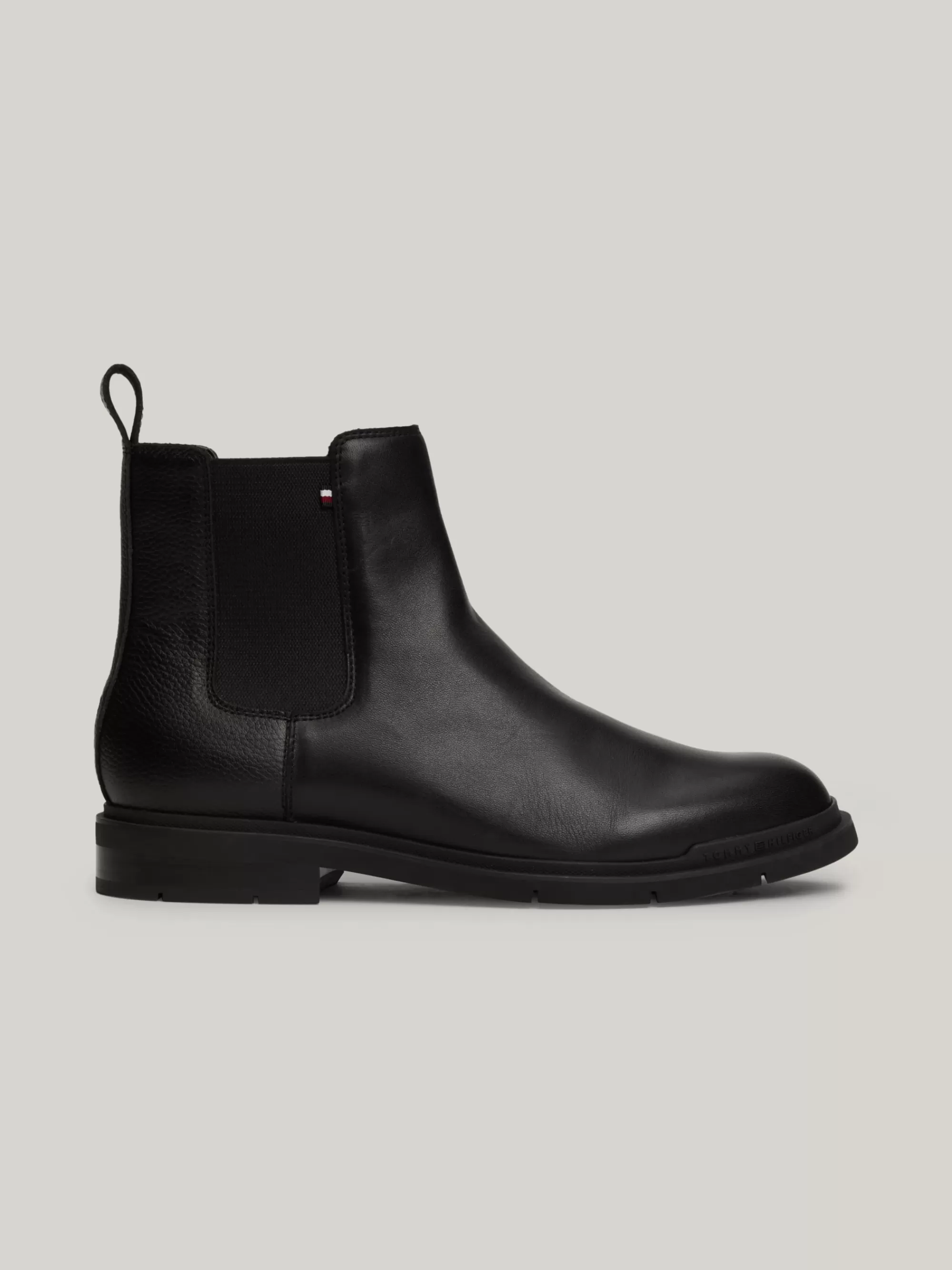 Chelsea Boots | Laarzen*Tommy Hilfiger Leren Chelsea Boot Met Warme Voering BLACK