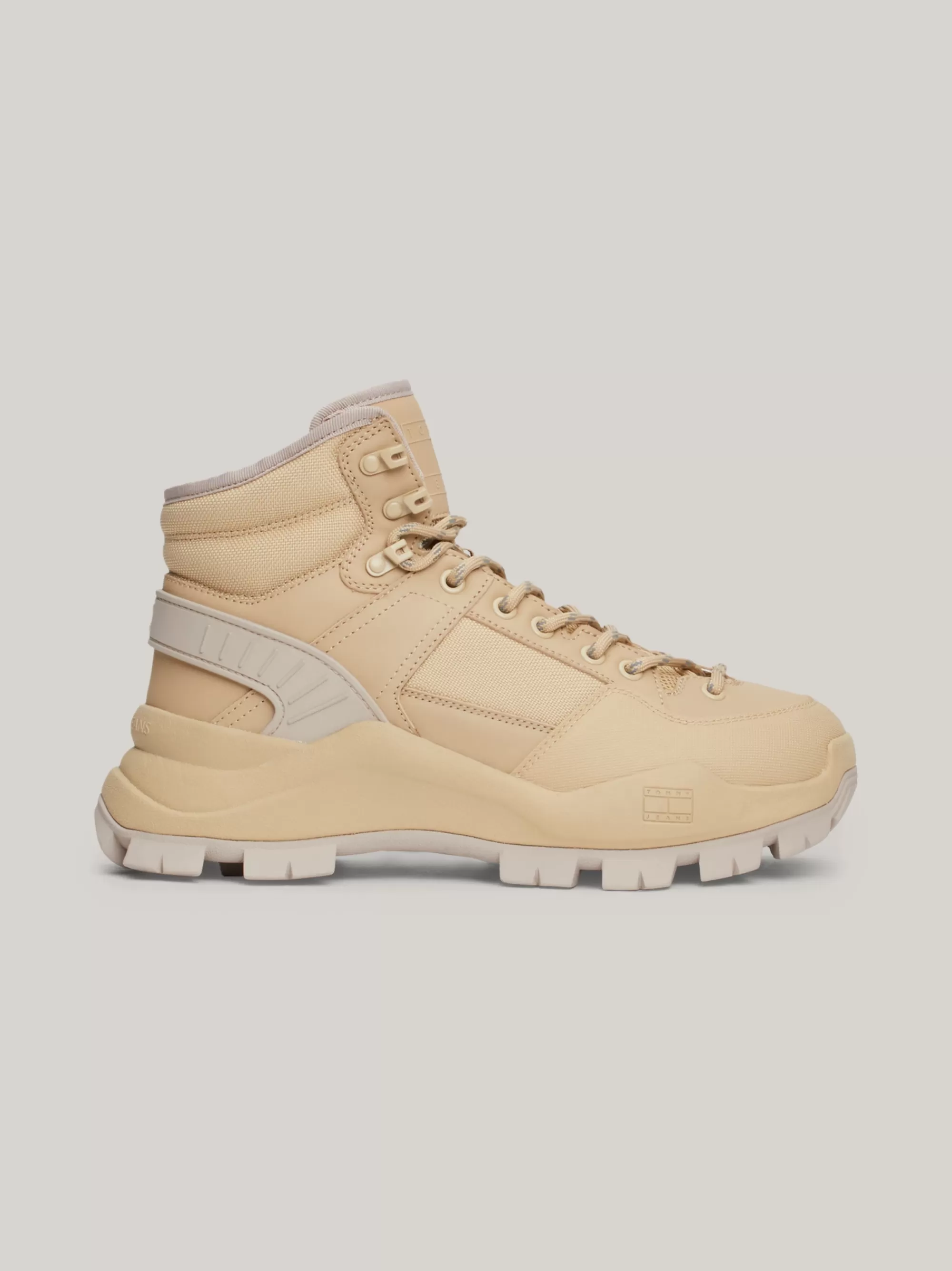 Veterlaarzen | Laarzen & Enkellaarzen*Tommy Hilfiger Leren Hybride Enkellaars Met Chunky Zool GENTLE GOLD