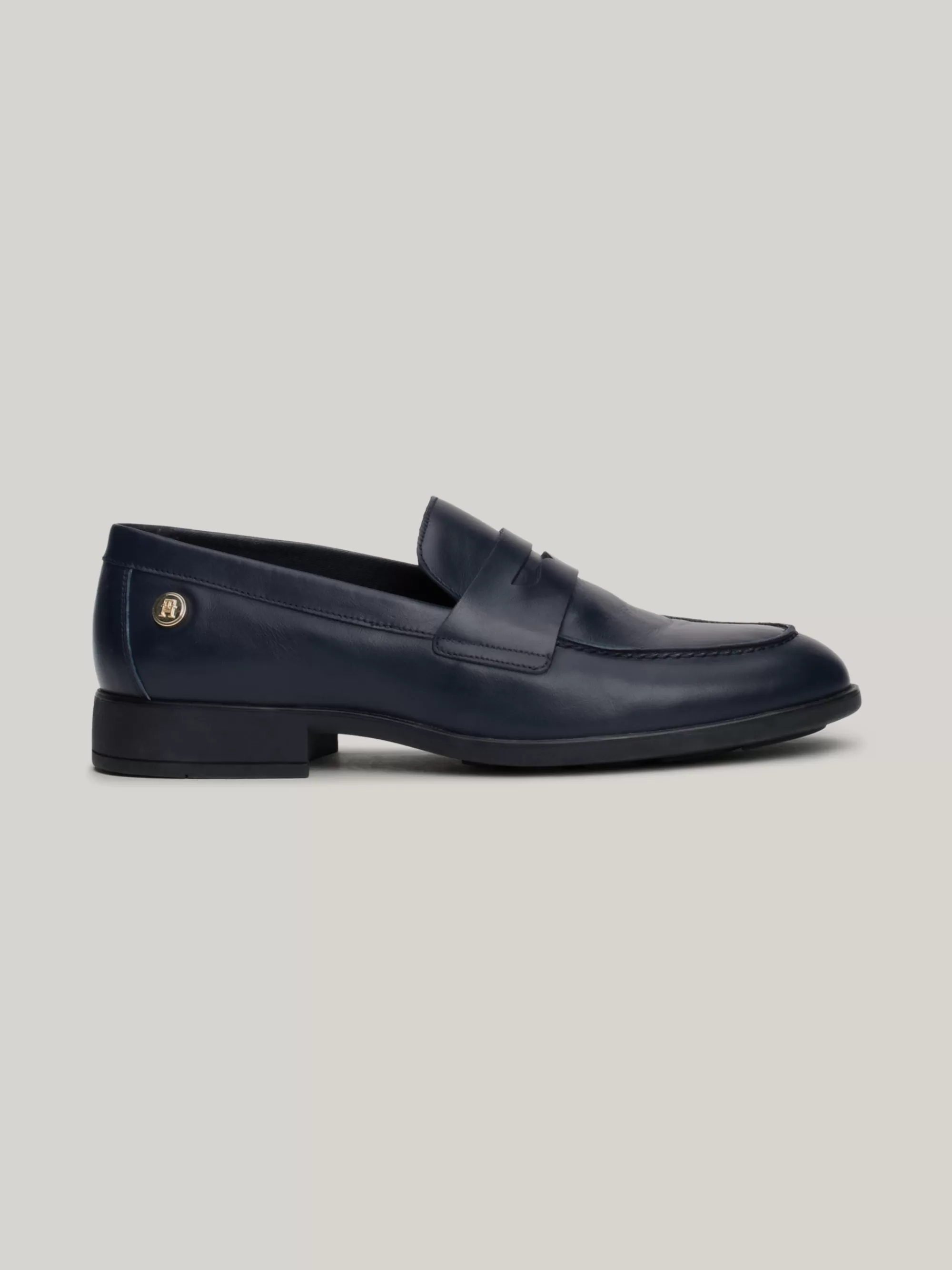 Mocassins & Instappers | Platte Schoenen*Tommy Hilfiger Leren Loafer Met Stud SPACE BLUE