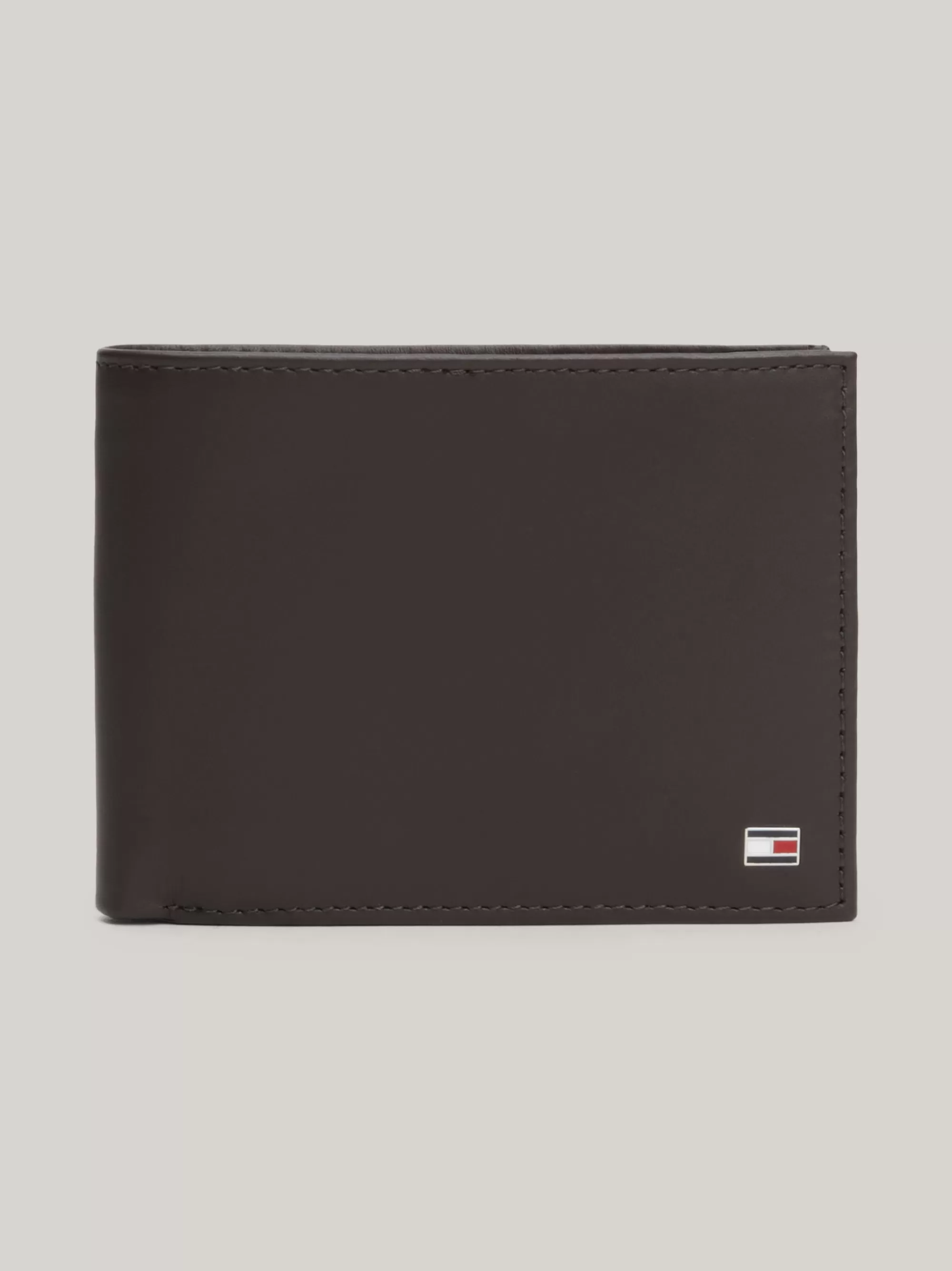Portemonnees & Sleutelhangers*Tommy Hilfiger Leren Portemonnee BROWN