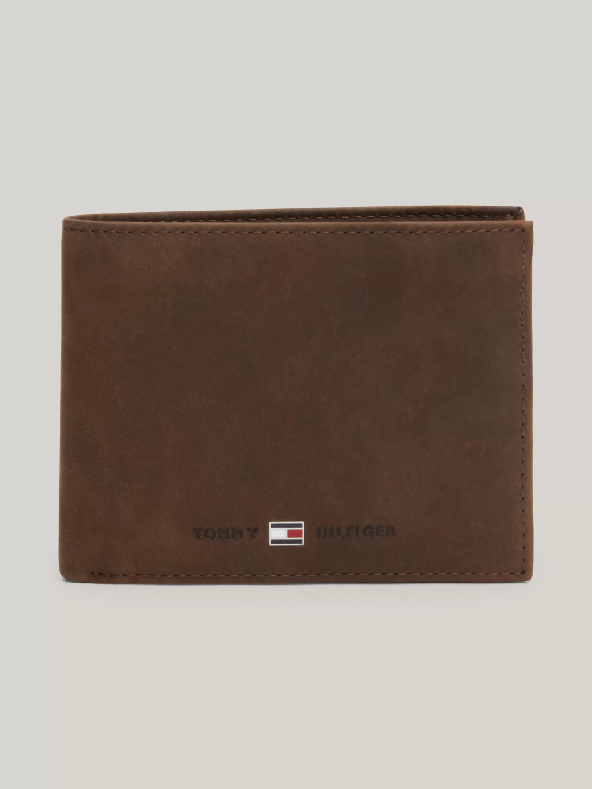 Portemonnees & Sleutelhangers*Tommy Hilfiger Leren Portemonnee BROWN