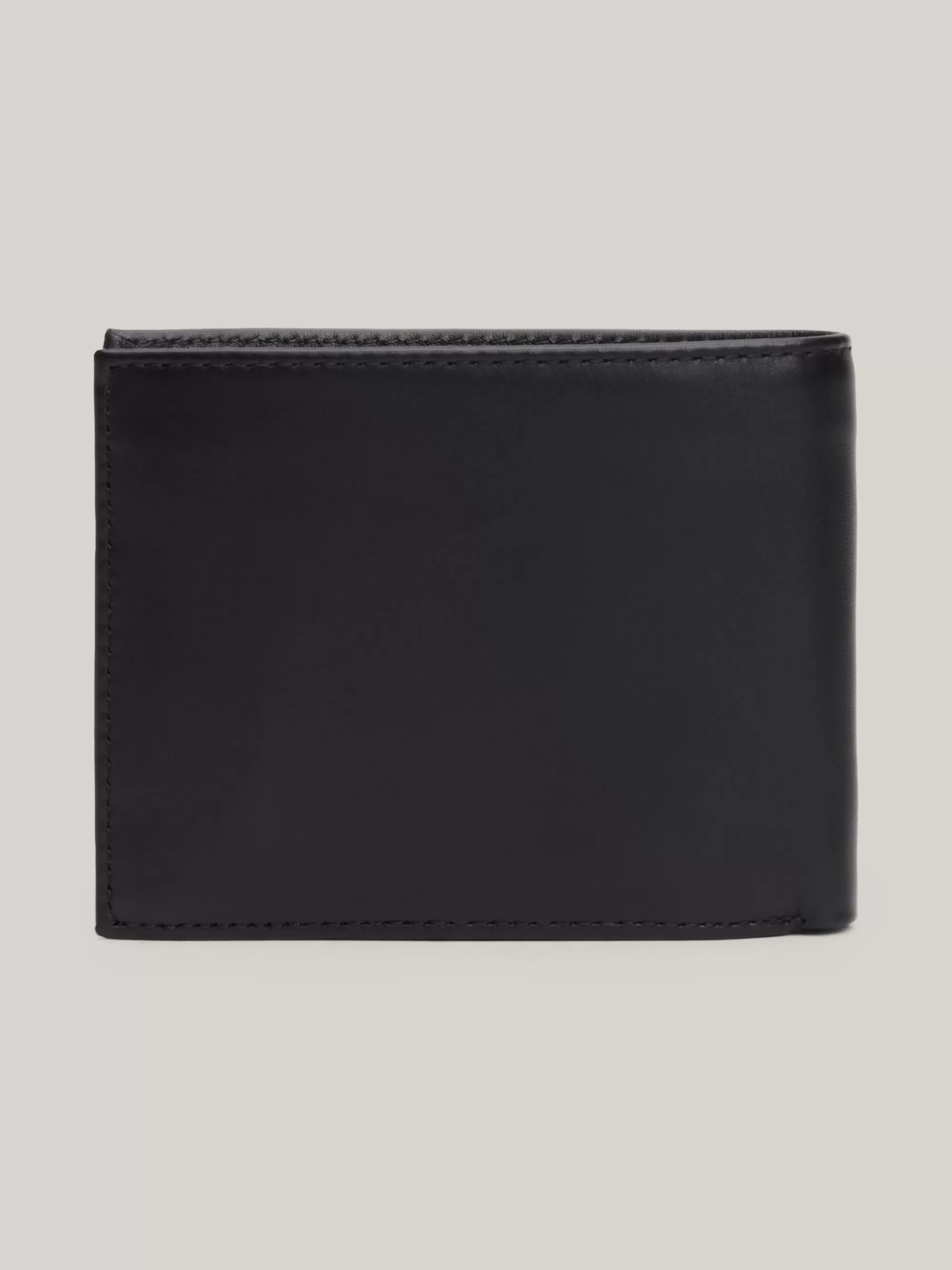 Portemonnees & Sleutelhangers*Tommy Hilfiger Leren Portemonnee BLACK