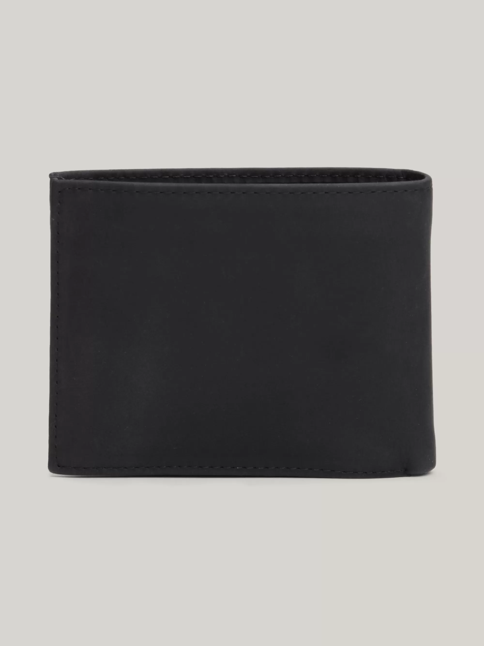 Portemonnees & Sleutelhangers*Tommy Hilfiger Leren Portemonnee BLACK