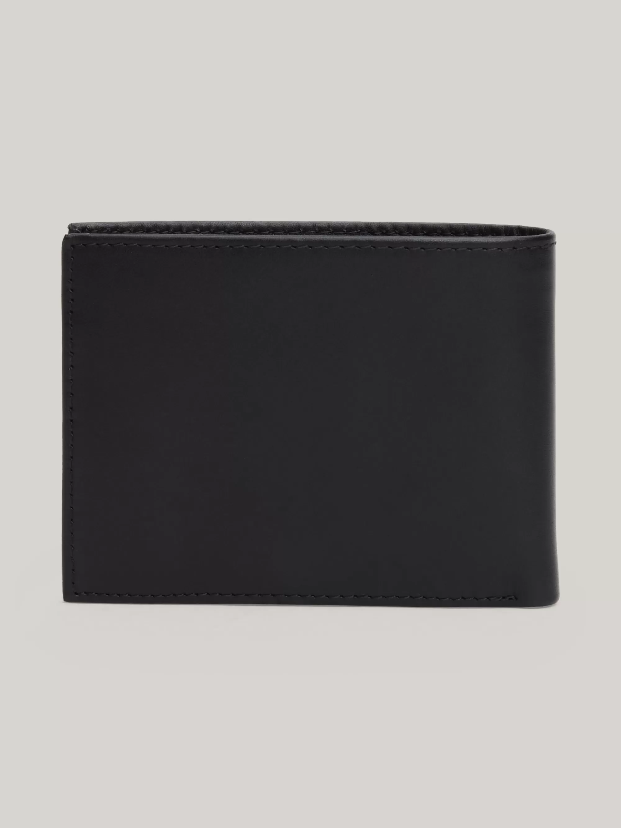 Portemonnees & Sleutelhangers*Tommy Hilfiger Leren Portemonnee BLACK