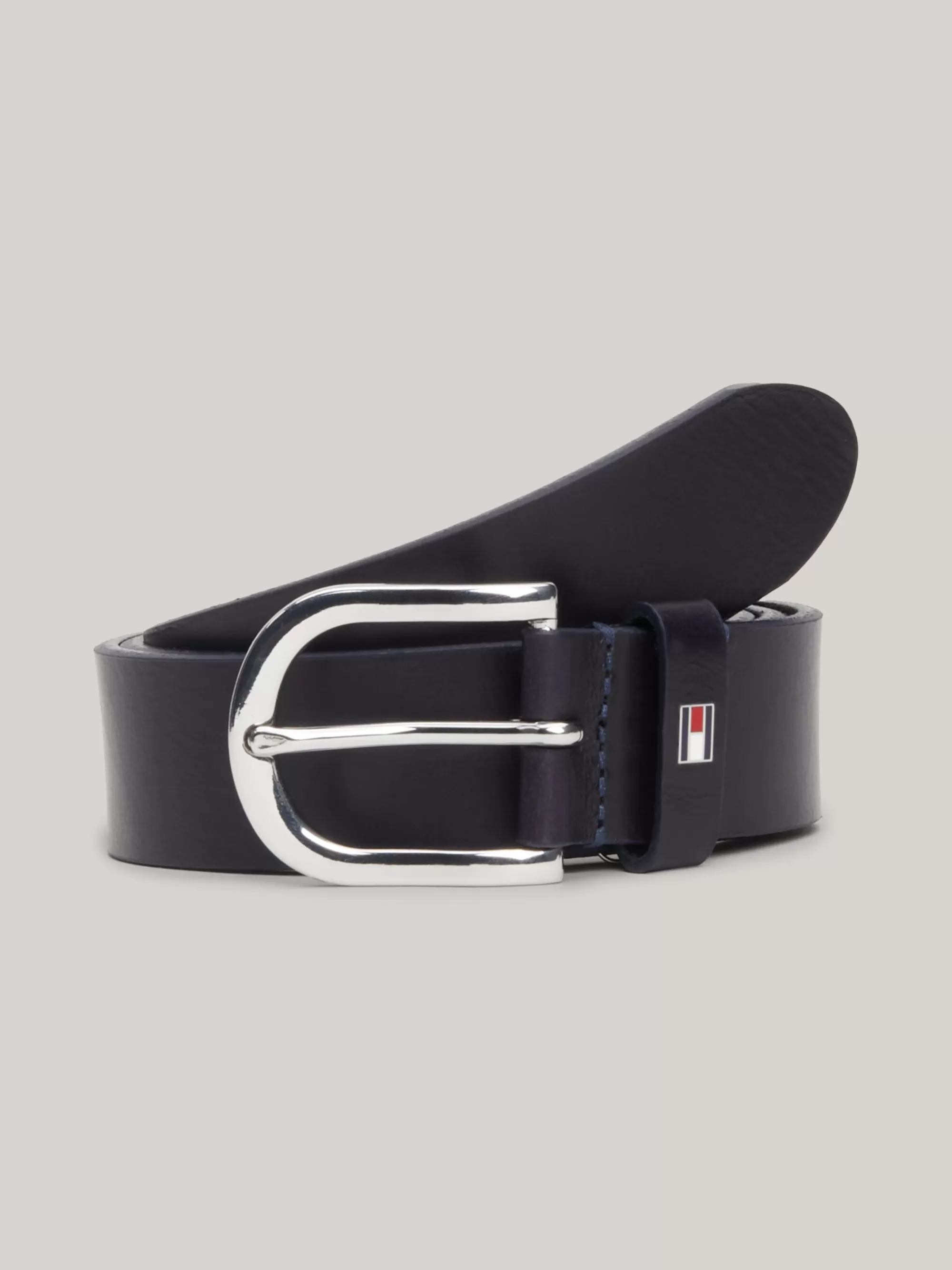 Riemen*Tommy Hilfiger Leren Riem MASTERS BLACK
