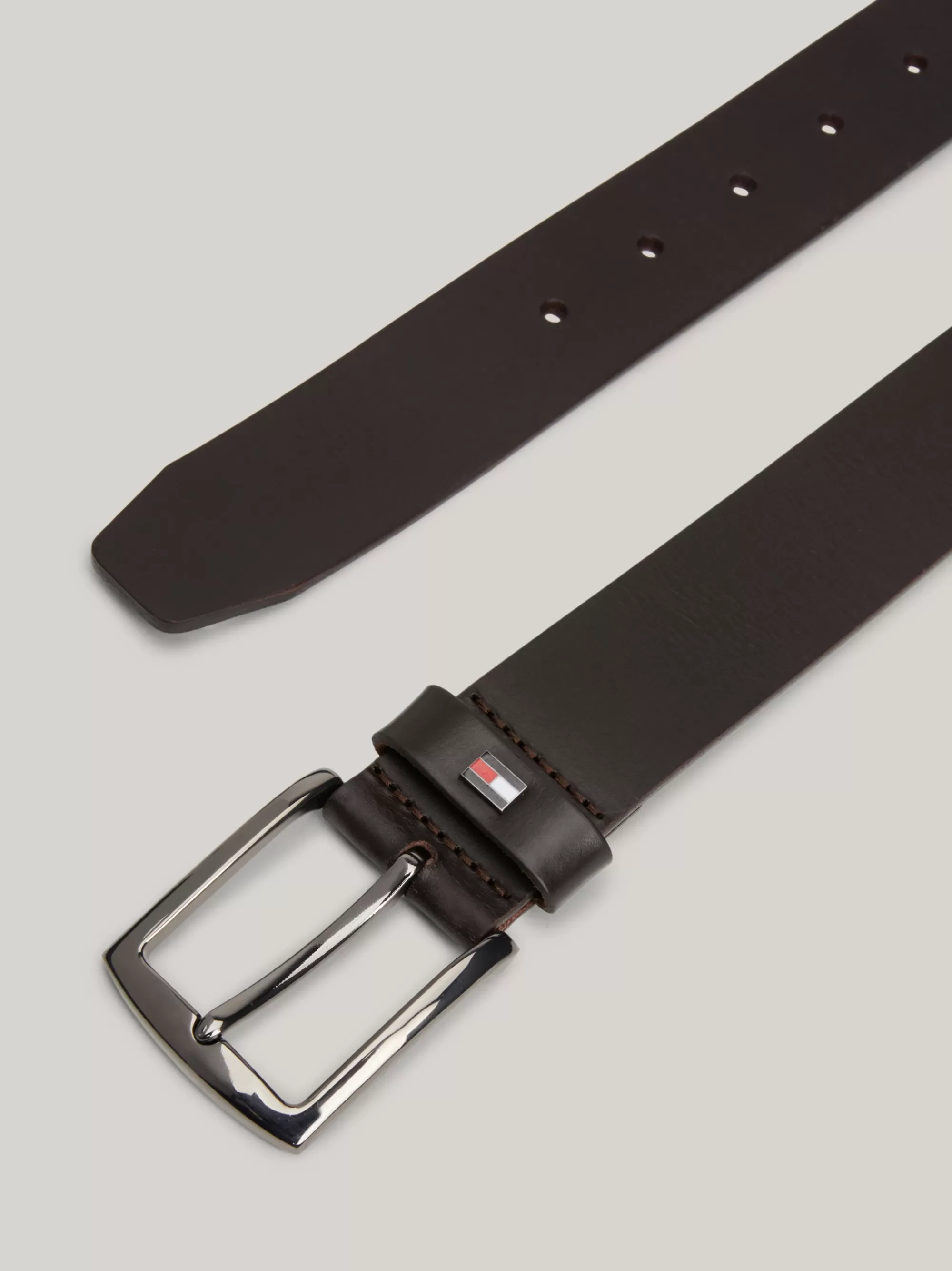 Riemen*Tommy Hilfiger Leren Riem Met Geëmailleerde Vlag TESTI DI MORO
