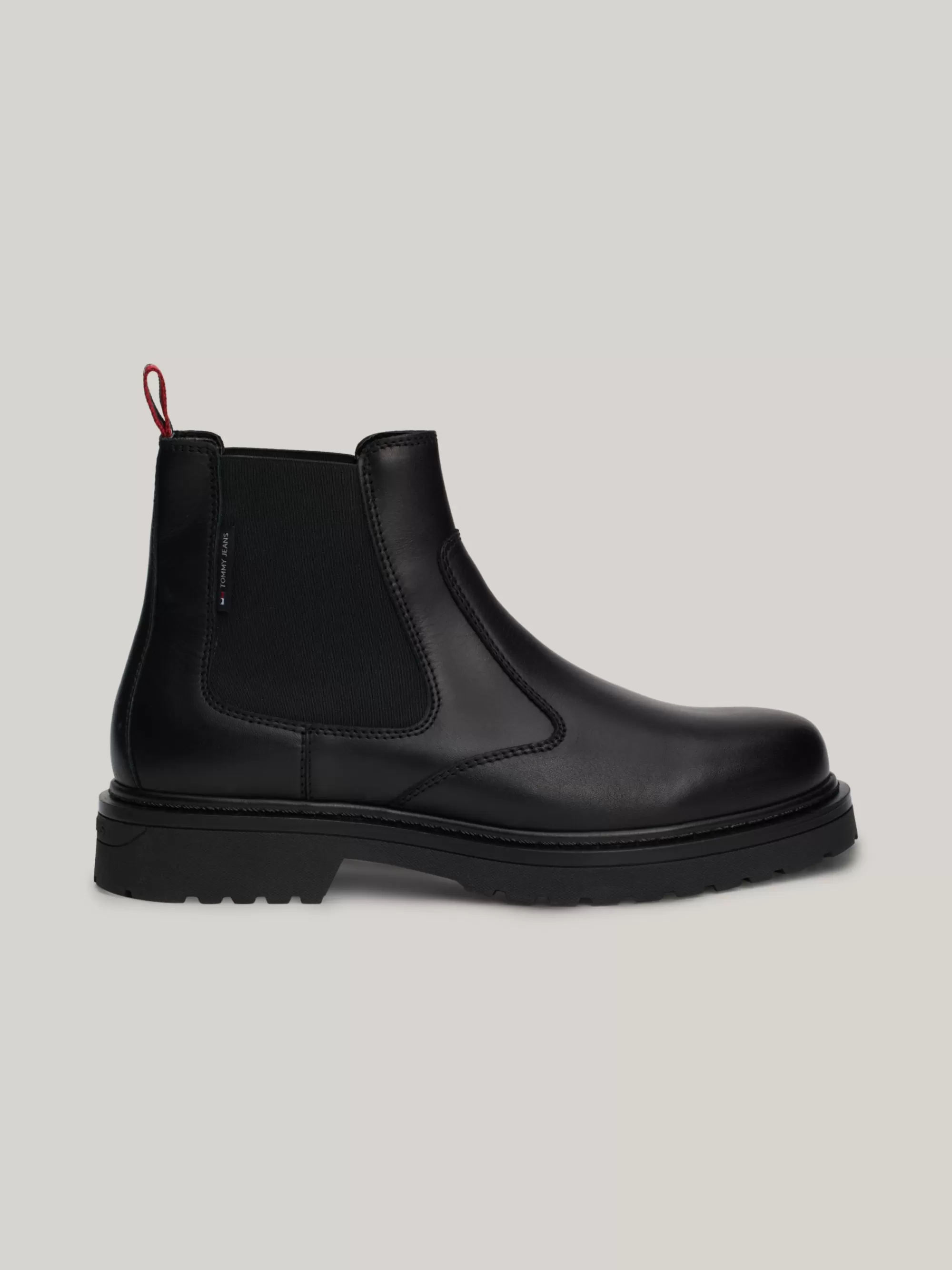 Chelsea Boots | Laarzen*Tommy Hilfiger Leren Signature Chelsea Boot Met Profielzool BLACK