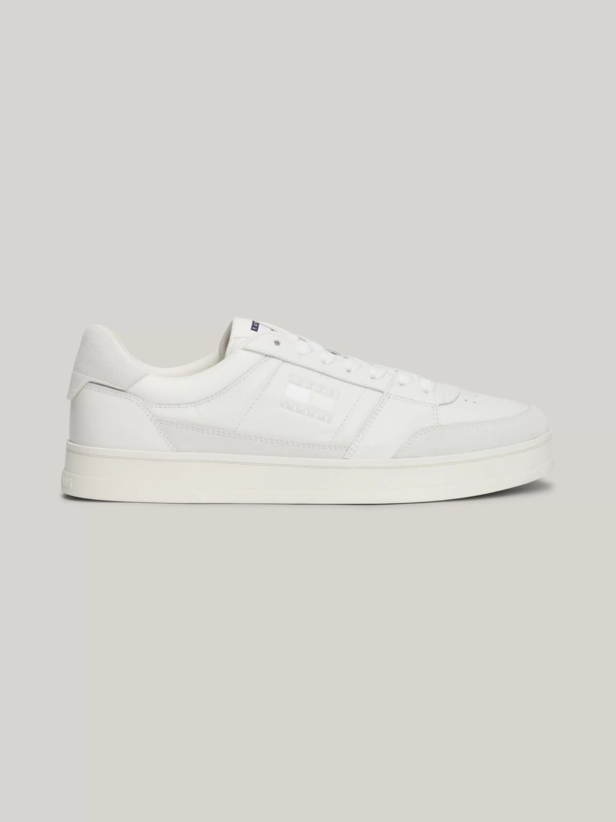 White Trainers | Sneakers*Tommy Hilfiger Leren Sneaker Met Cupsole En Ton-sur-ton Logo ECRU