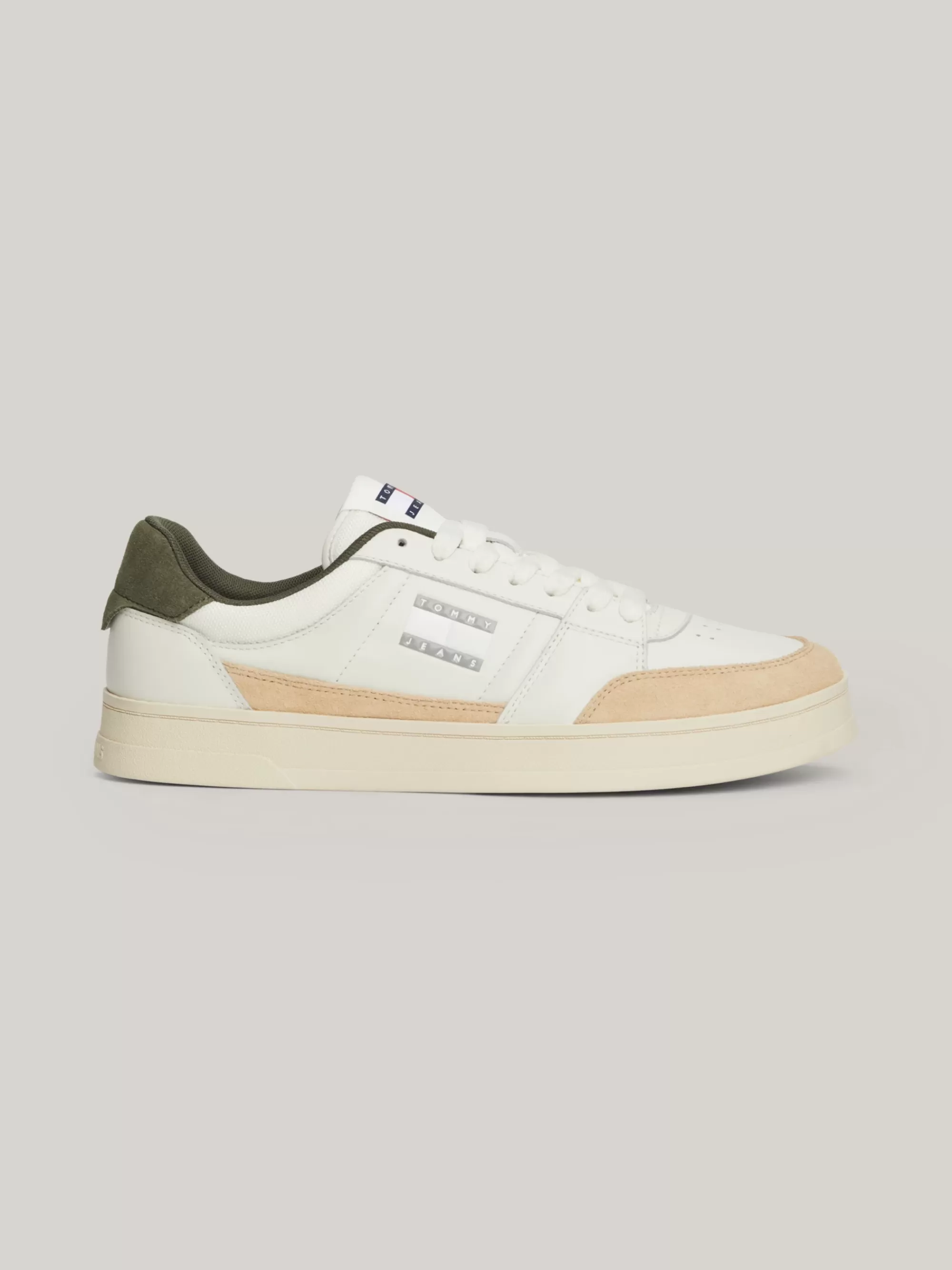 White Trainers | Sneakers*Tommy Hilfiger Leren Sneaker Met Cupsole En Ton-sur-ton Logo IVORY