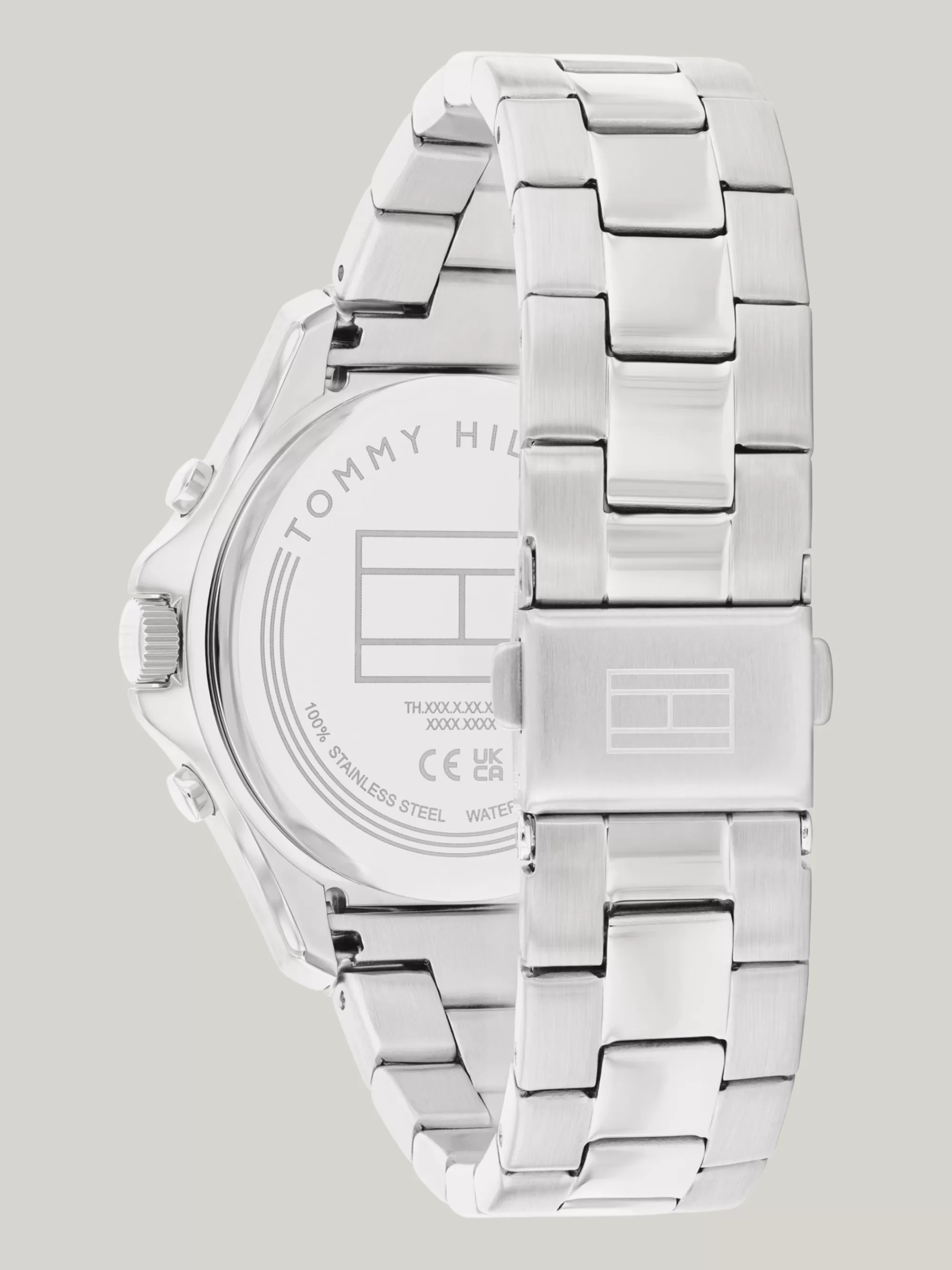 Horloges*Tommy Hilfiger Lichtblauw Horloge Van Roestvrij Staal SILVER